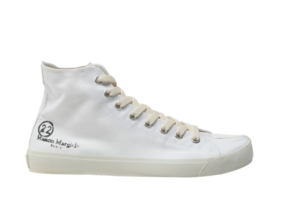 [44] 메종 마르지엘라 타비 하이 하이탑 스니커즈 화이트 상품이미지1