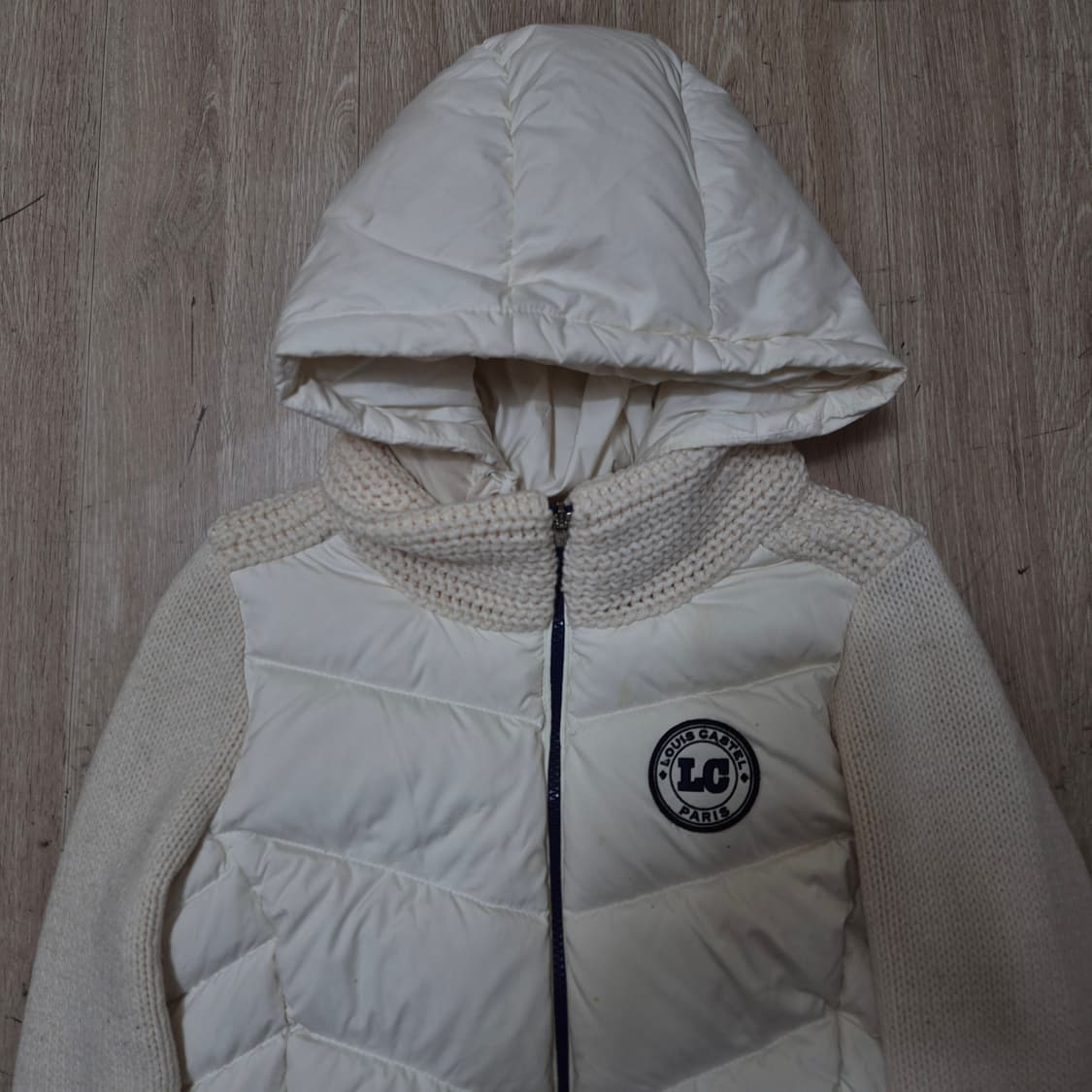루이까스텔 골프웨어 모직 덕다운 하이브리드 니트 패딩 점퍼 M(95) 상품이미지2