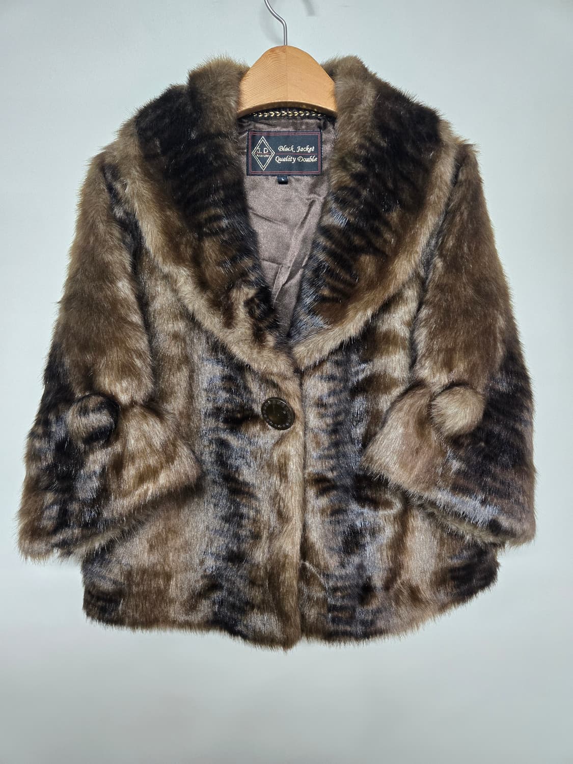 J D American  Black Jacket 밍크  코트 브라운 L 상품이미지1