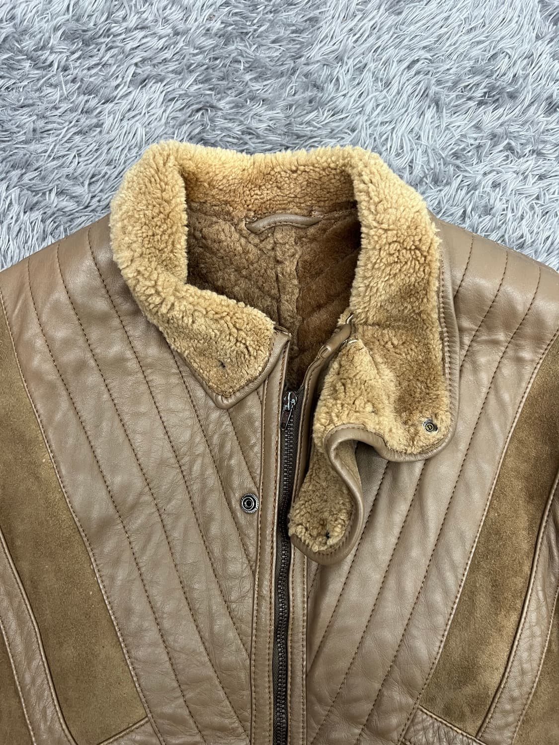 Vintage 무통 무스탕 봄버 상품이미지3