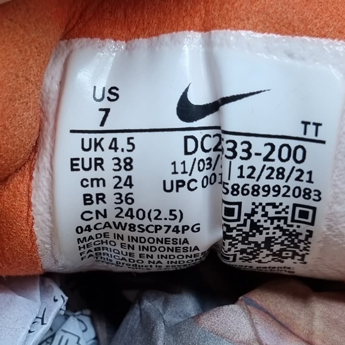 나이키 와플원 주파 운동화240 상품이미지6