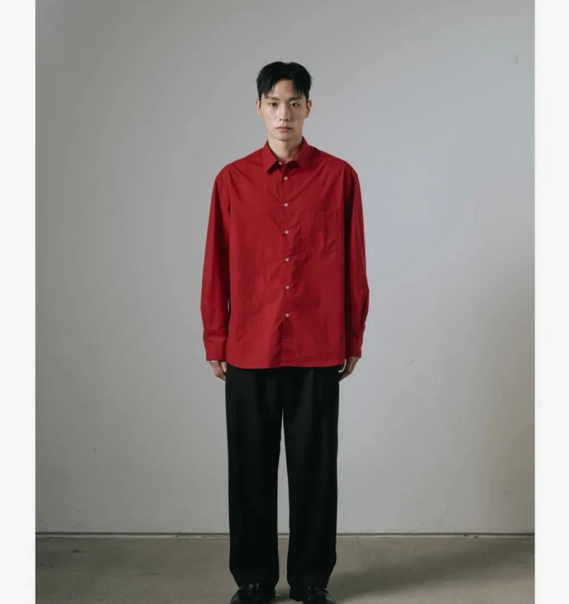 와기 whagi Vintage Architect Shirt red 상품이미지2
