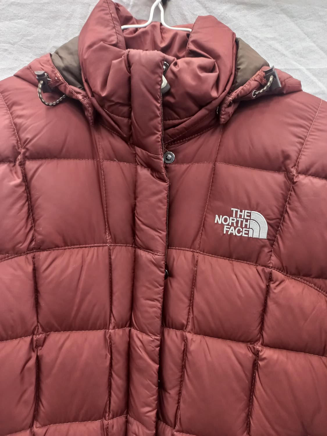 노스페이스 여성 구스600버건디 패딩 XS(여85) 상품이미지9