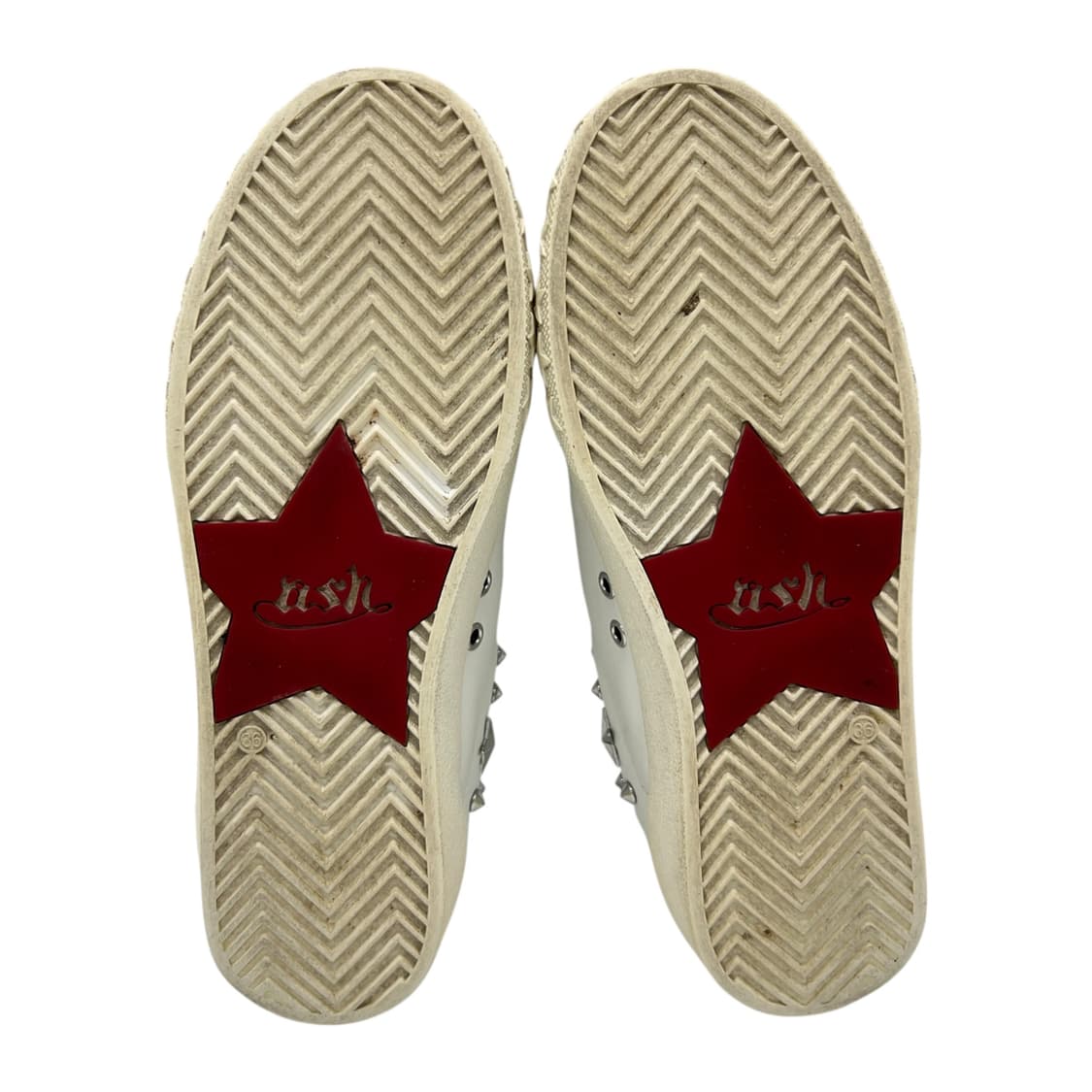 230 W 애쉬 데이즈드 스니커즈 화이트 (EU36) 상품이미지6