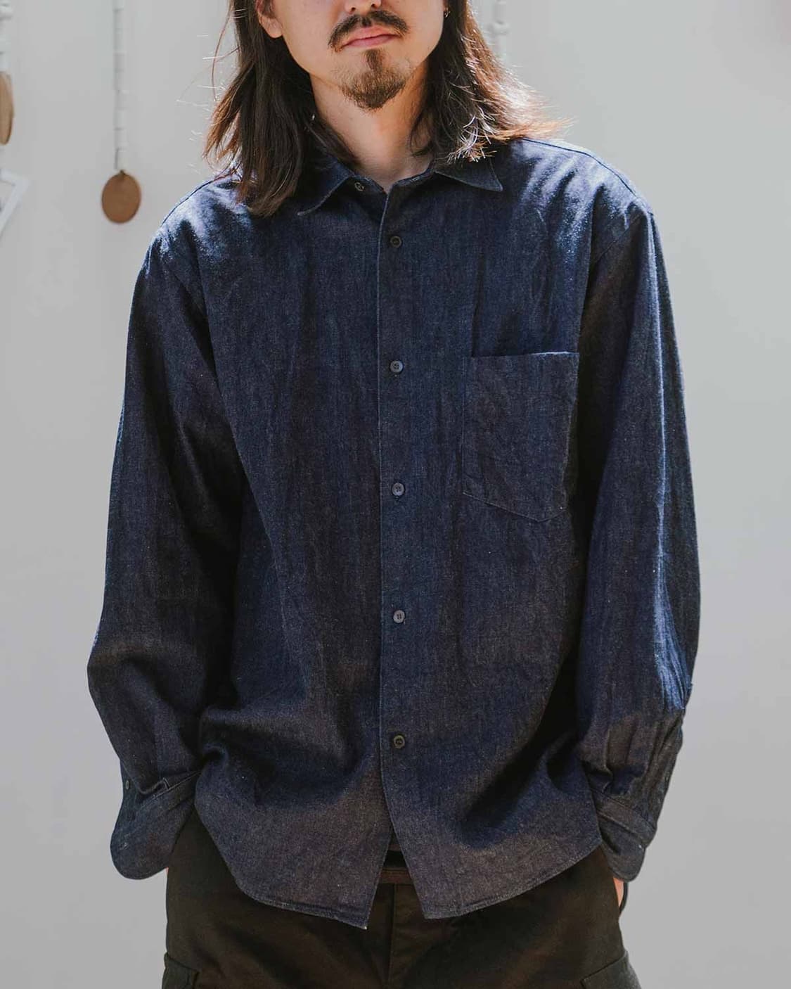 코모리 데님 셔츠 상품이미지1