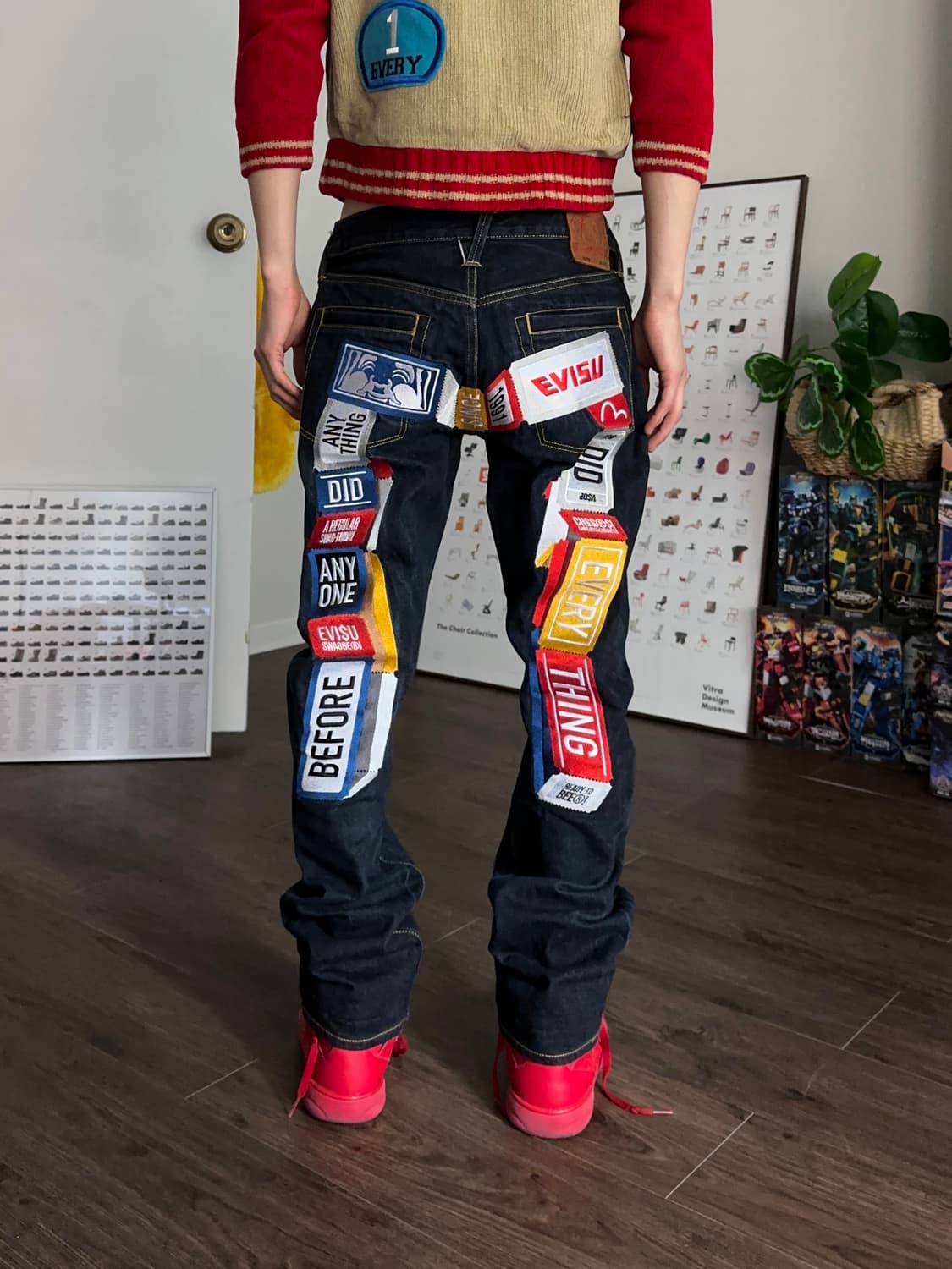 Evisu 08 "3D DIACOCK" 자수 셀비지 진 상품이미지6