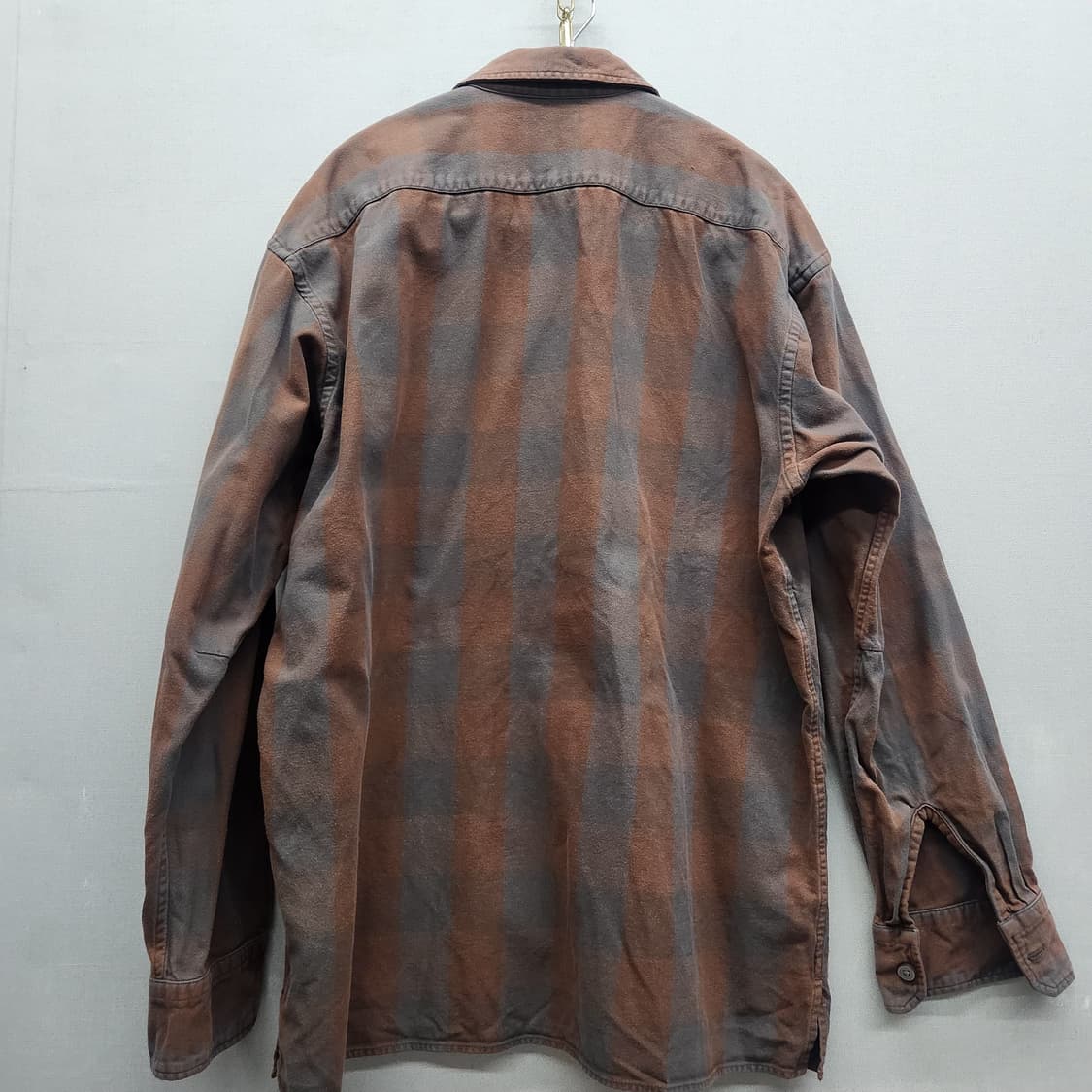 유니클로U 플란넬 체크 원포켓 셔츠 M(M) 상품이미지4