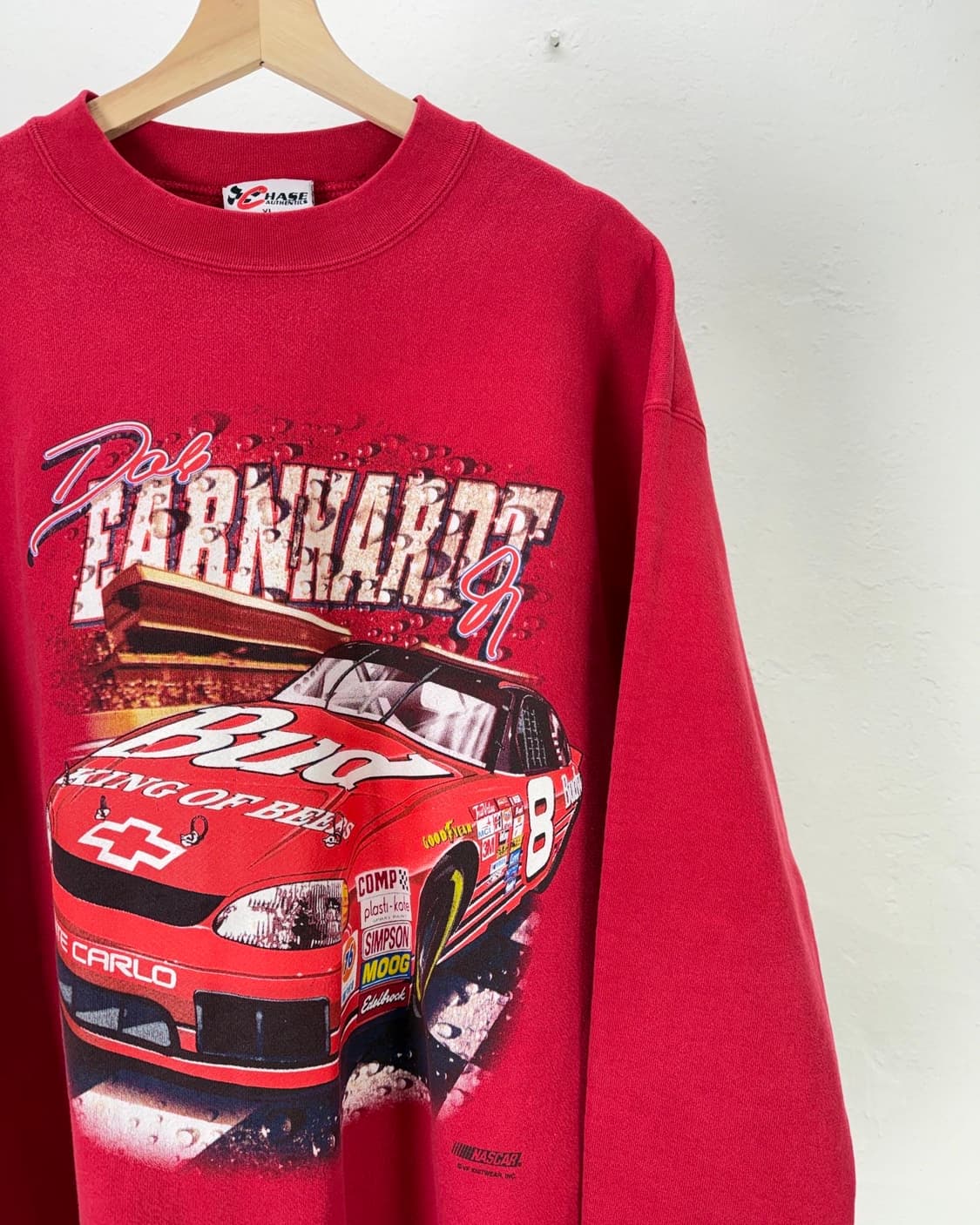 하세 체이스 어센틱 90s 레드 네스카 스웻 셔츠 상품이미지3