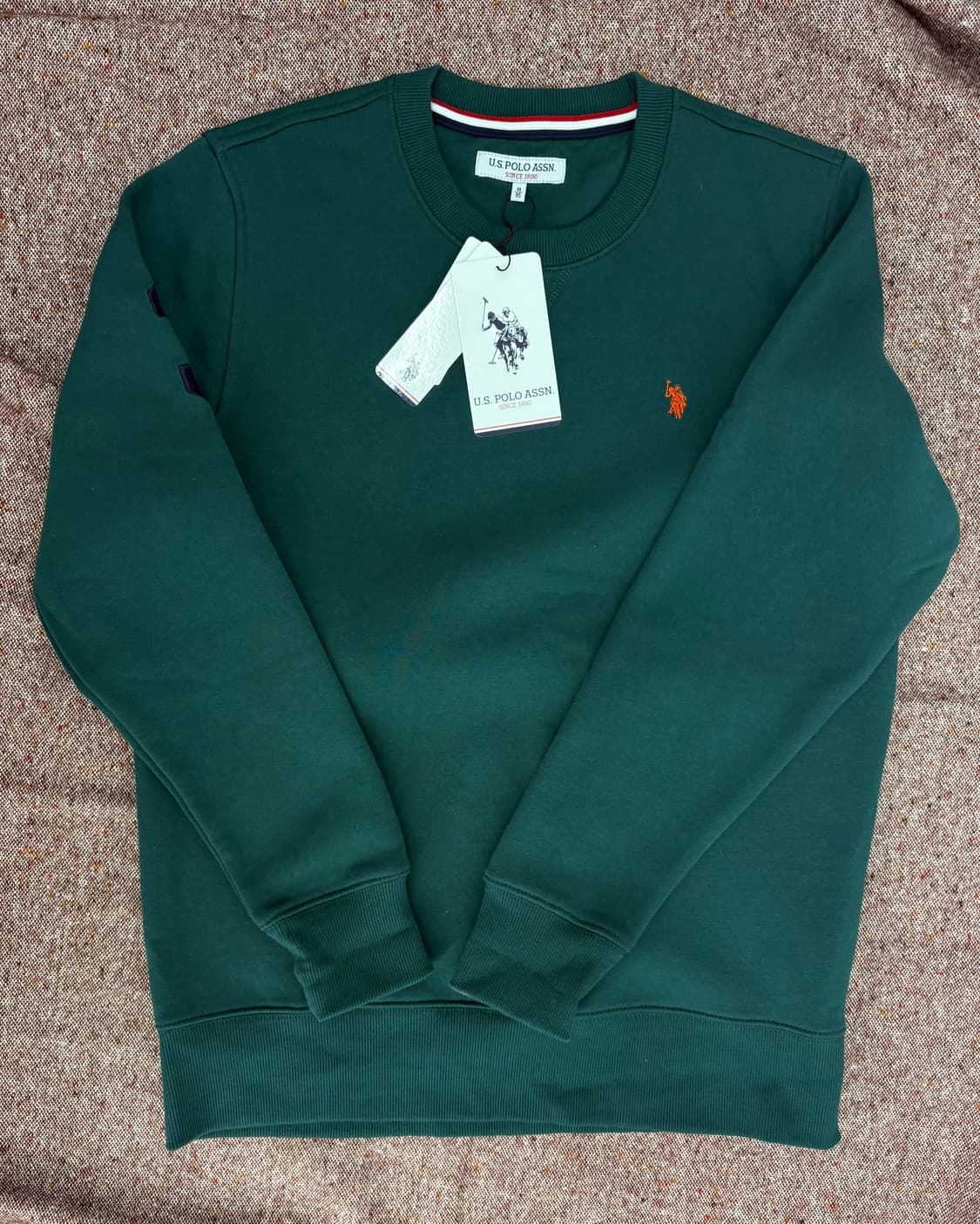  U.S. POLO ASSN. 다크그린 기모 맨투맨 스웻셔츠 a227 상품이미지1