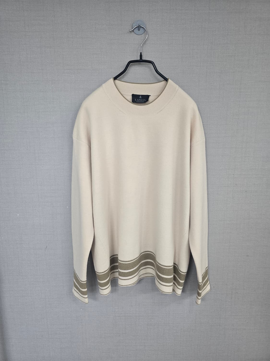 랑방 귀여운 자수레터링 모혼방 니트 상품이미지1