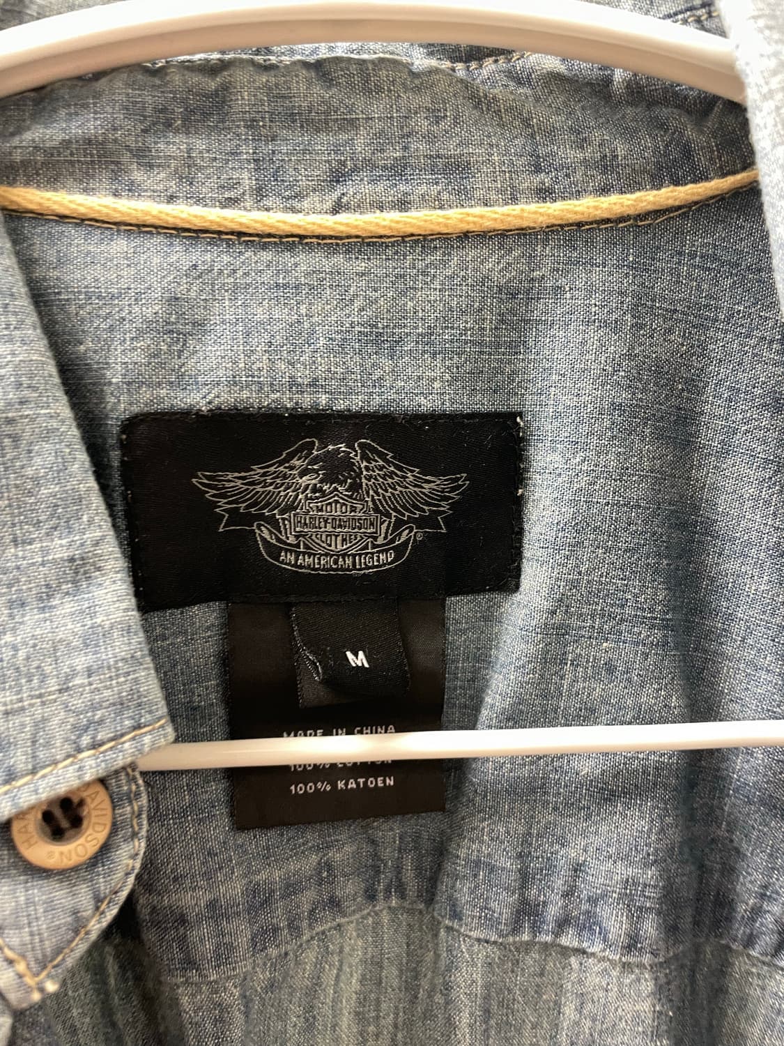 빈티지 할리 데님 반팔자켓 상품이미지4