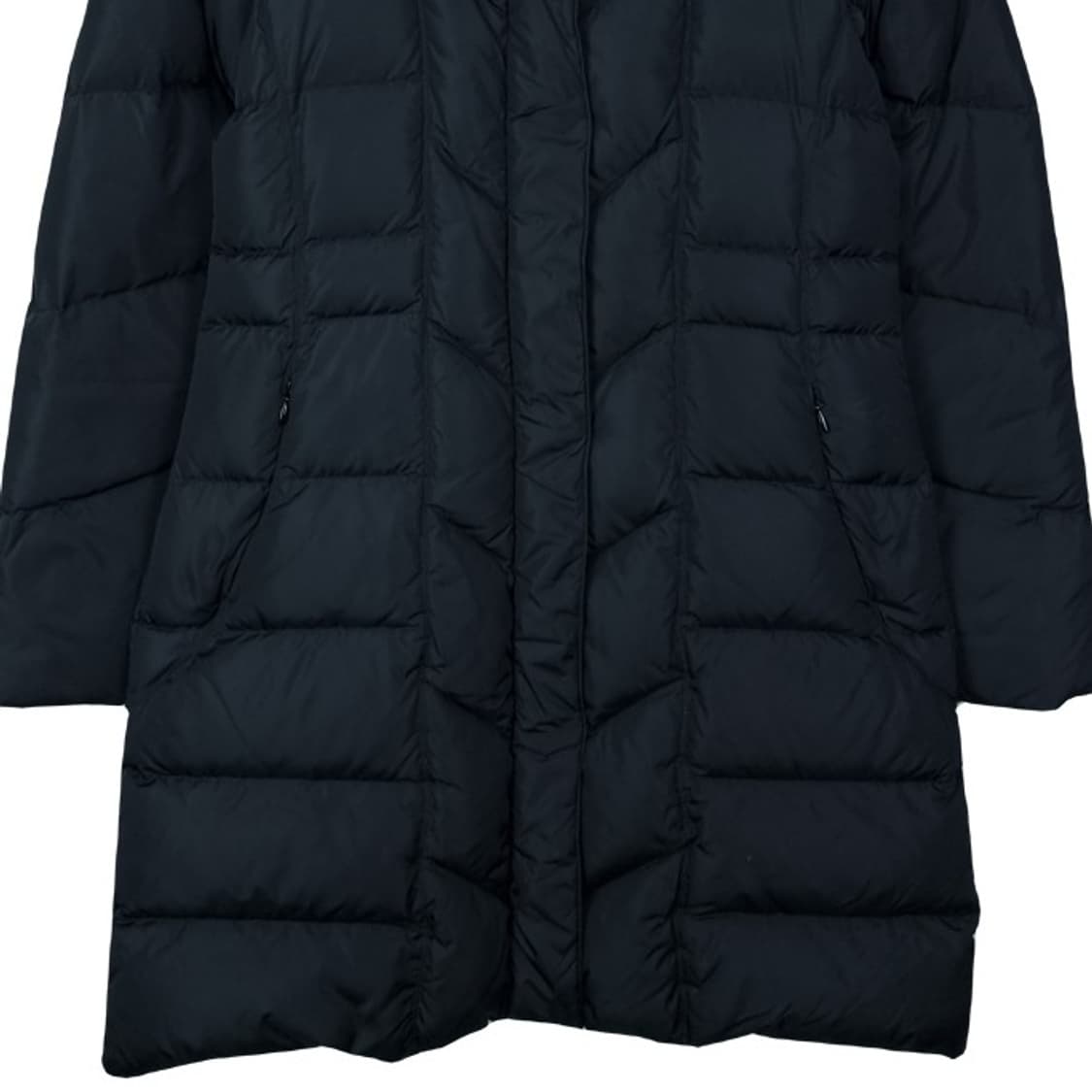 [노스페이스] 구스다운 후드 롱 패딩 블랙 M17678 상품이미지5