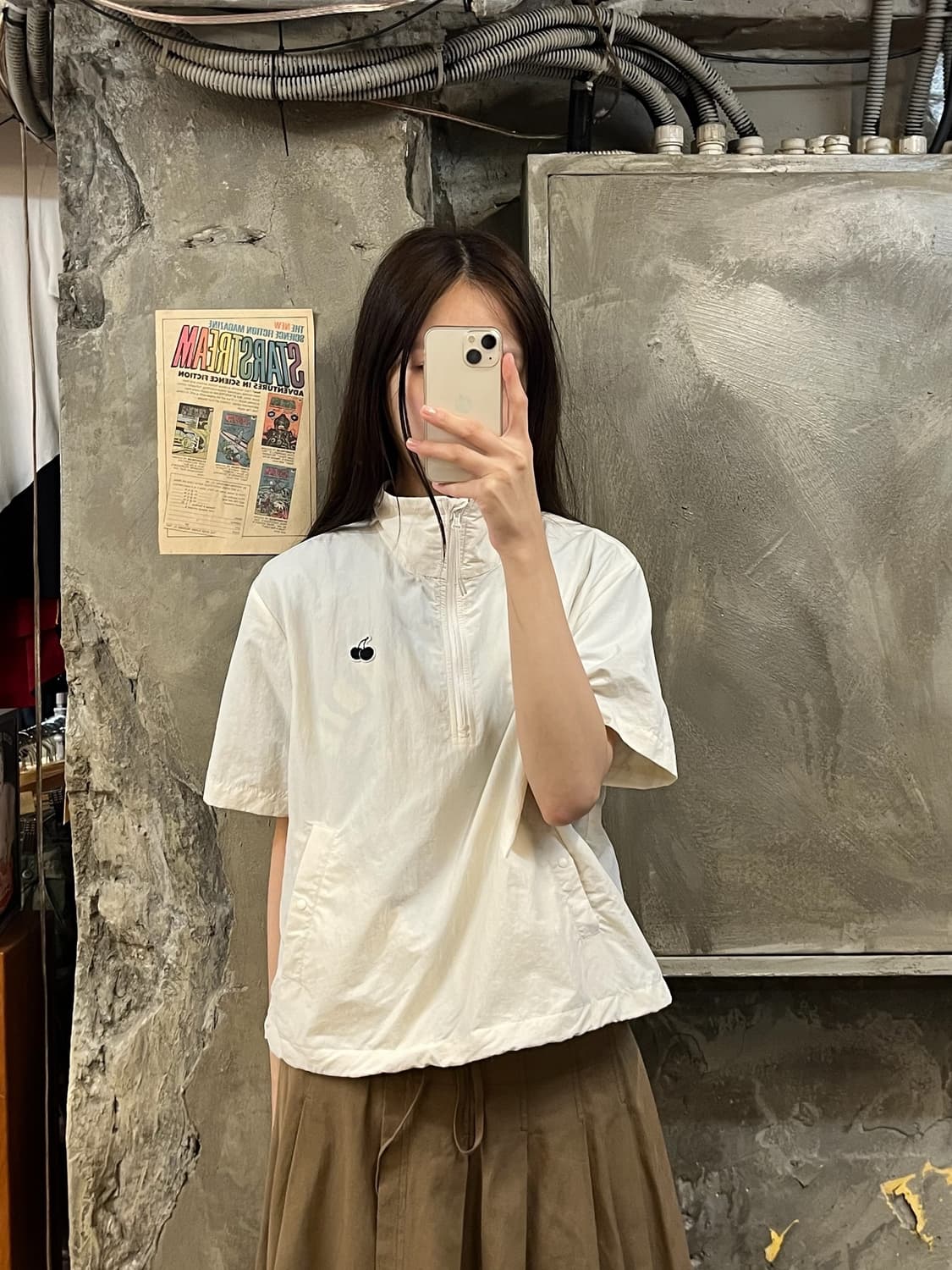 키르시 반팔 아노락 아이보리 #csz601 상품이미지2