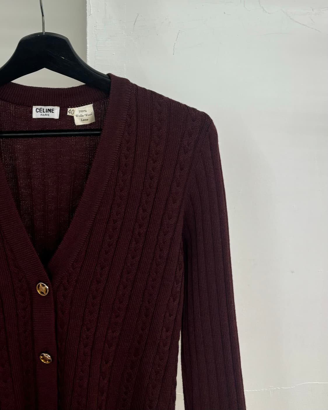 셀린느 케이블 니트 가디건 상품이미지4