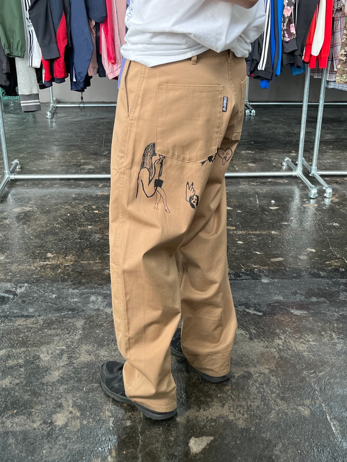 아조바이아조 프린팅 코튼 팬츠 상품이미지4