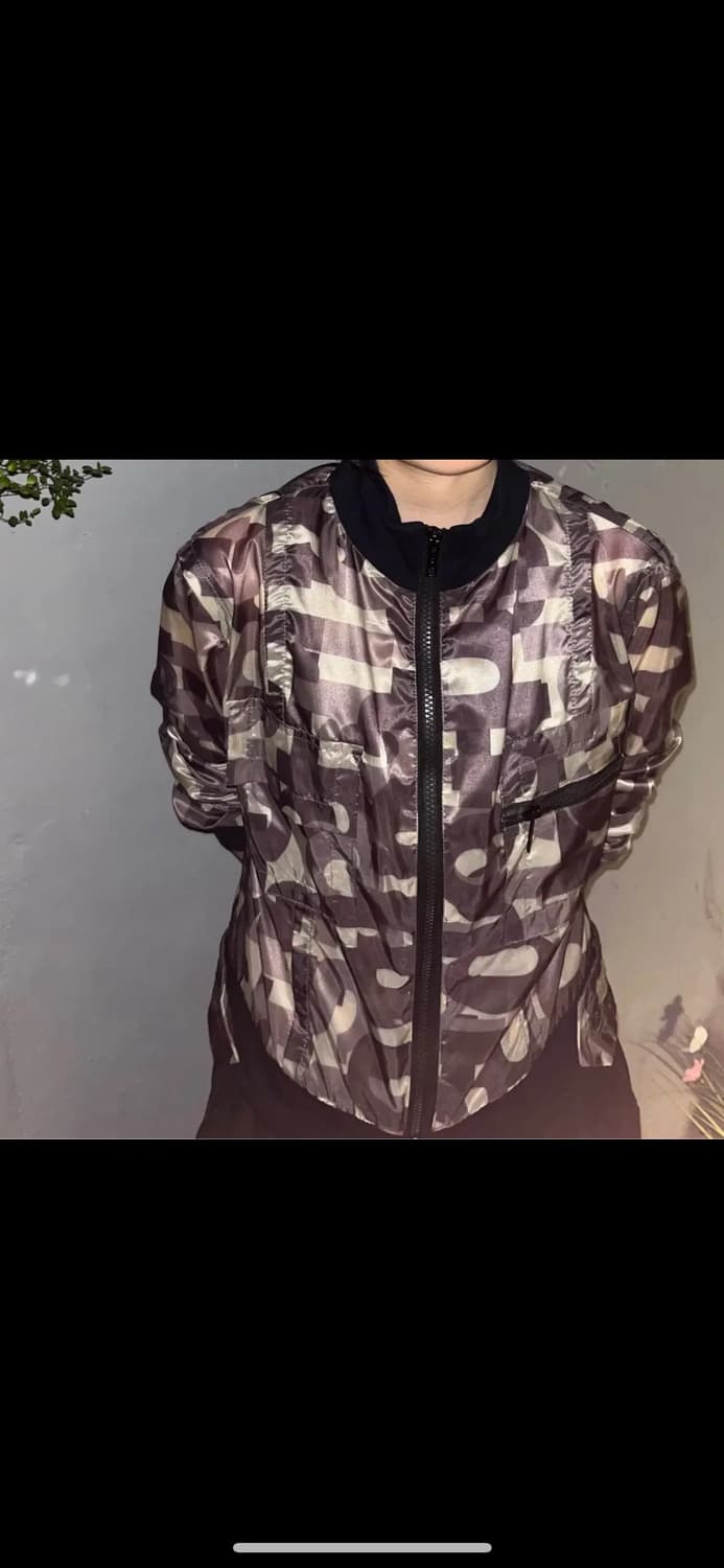 빈티지 카모 크롭 투웨이 바람막이 자켓 집업 상품이미지1