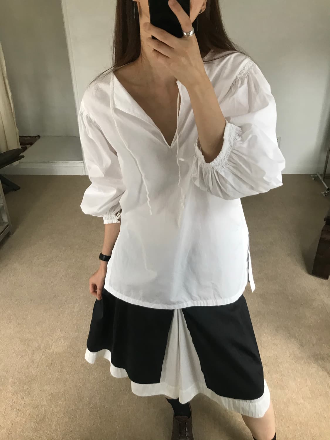 cotton layered skirt 상품이미지3
