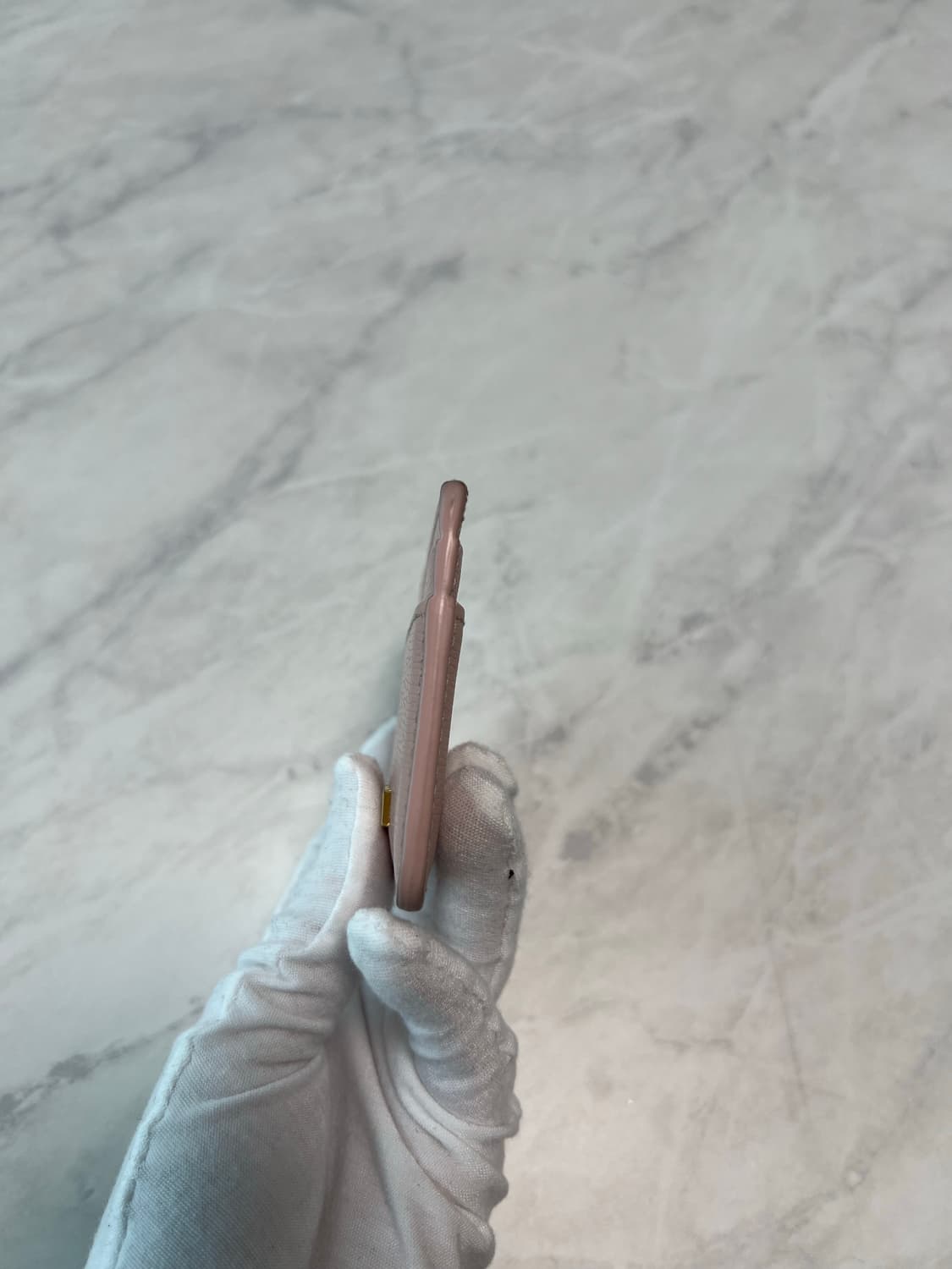 구찌 스크립트 라이트 레더 카드지갑 핑크 상품이미지6