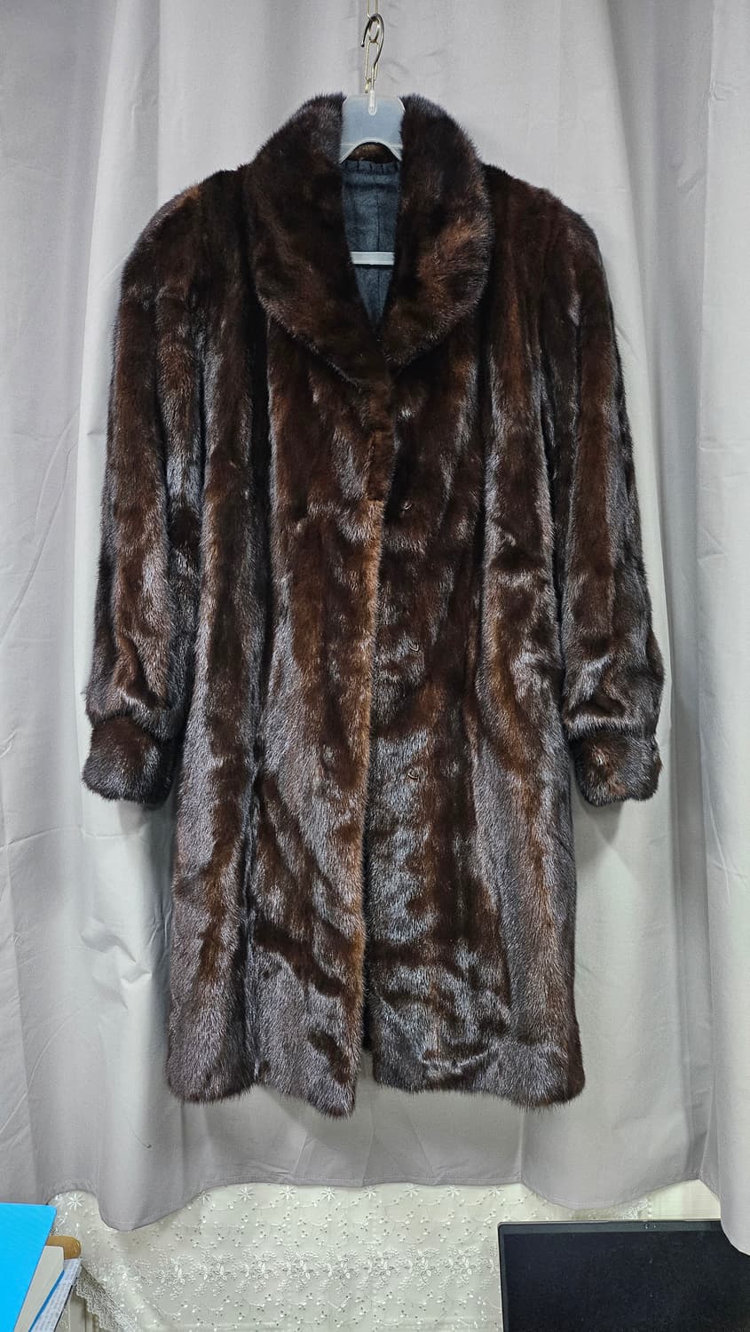 통밍크 롱코트 77 상품이미지1