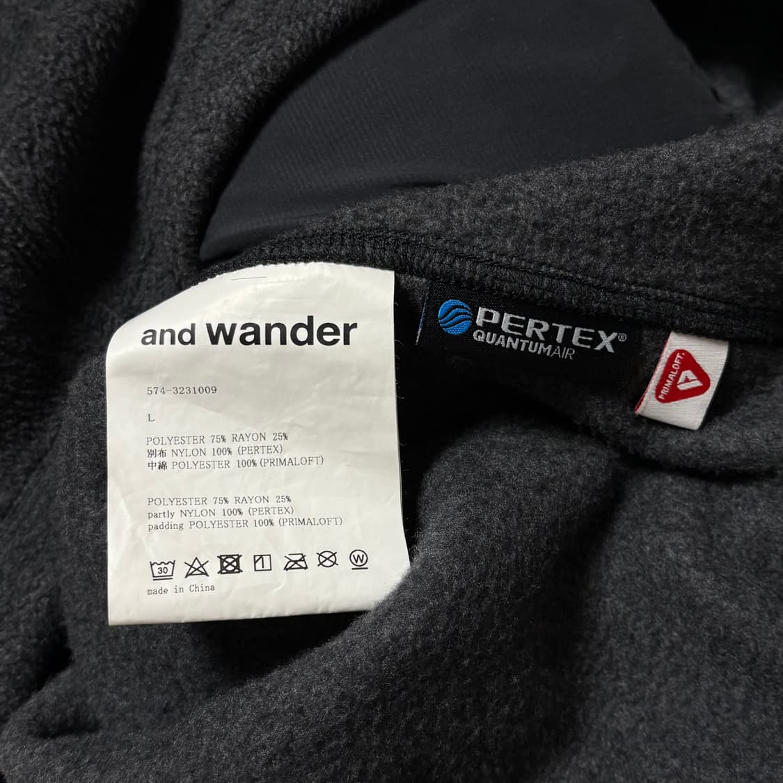 [L] 앤드원더 andwander 탑 플리스 자켓 상품이미지3