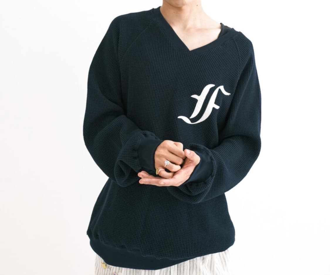 샵페어리 waffle boxy MTM (navy) 상품이미지2