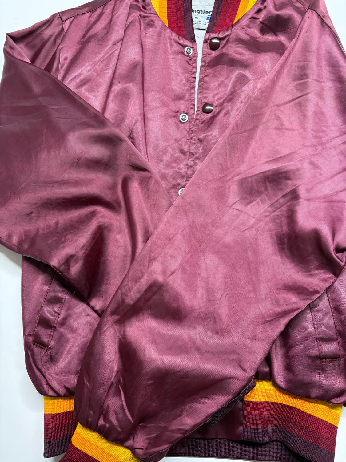 80's 스윙스터 사틴 봄버 자켓 상품이미지10