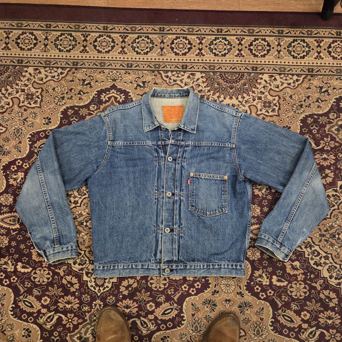 90s 리바이스 lvc 1세대 데님자켓 40 사이즈 71506 타입원 상품이미지1