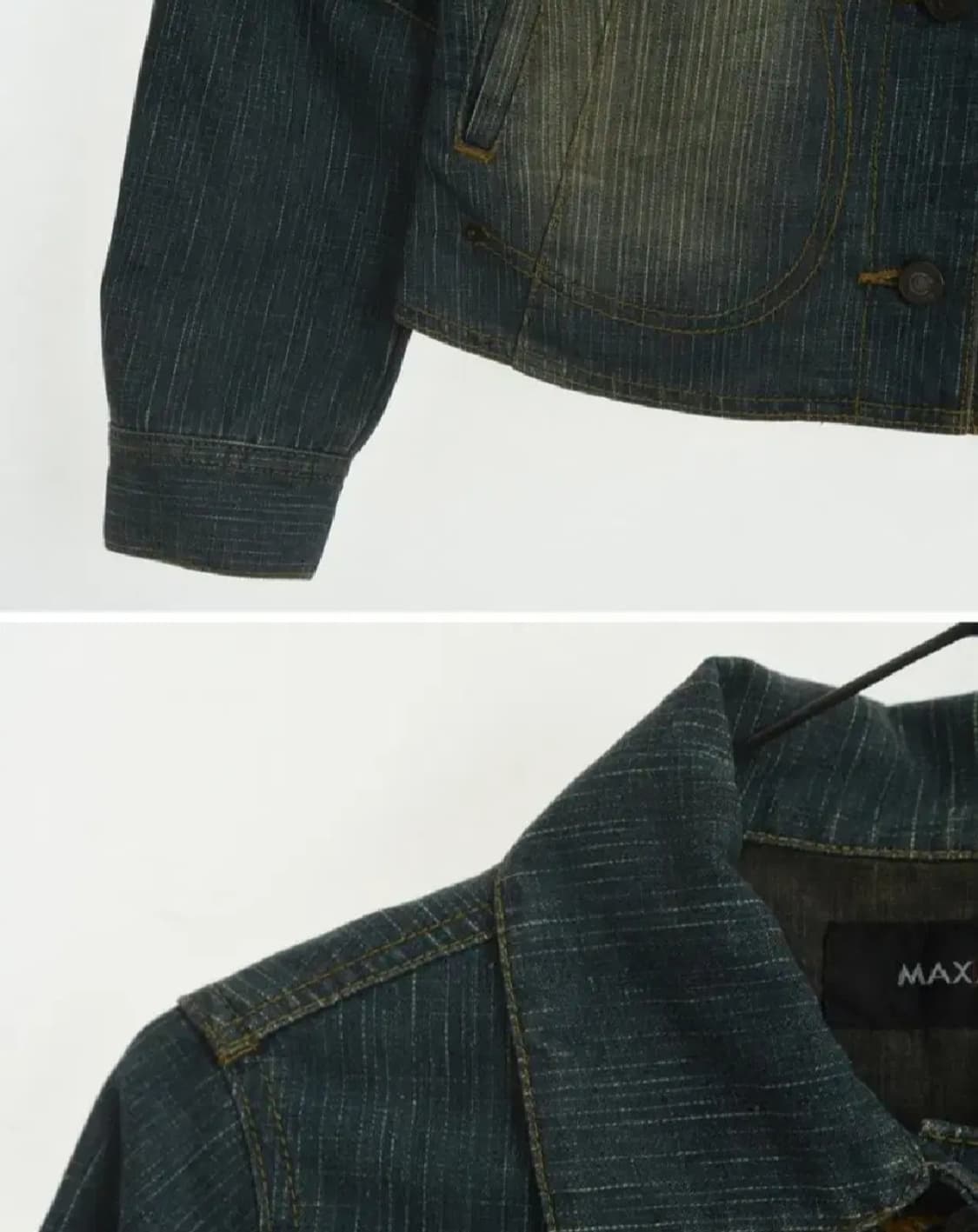 빈티지 워싱 데님셔츠 데님자켓 청셔츠 청남방 청자켓 상품이미지5