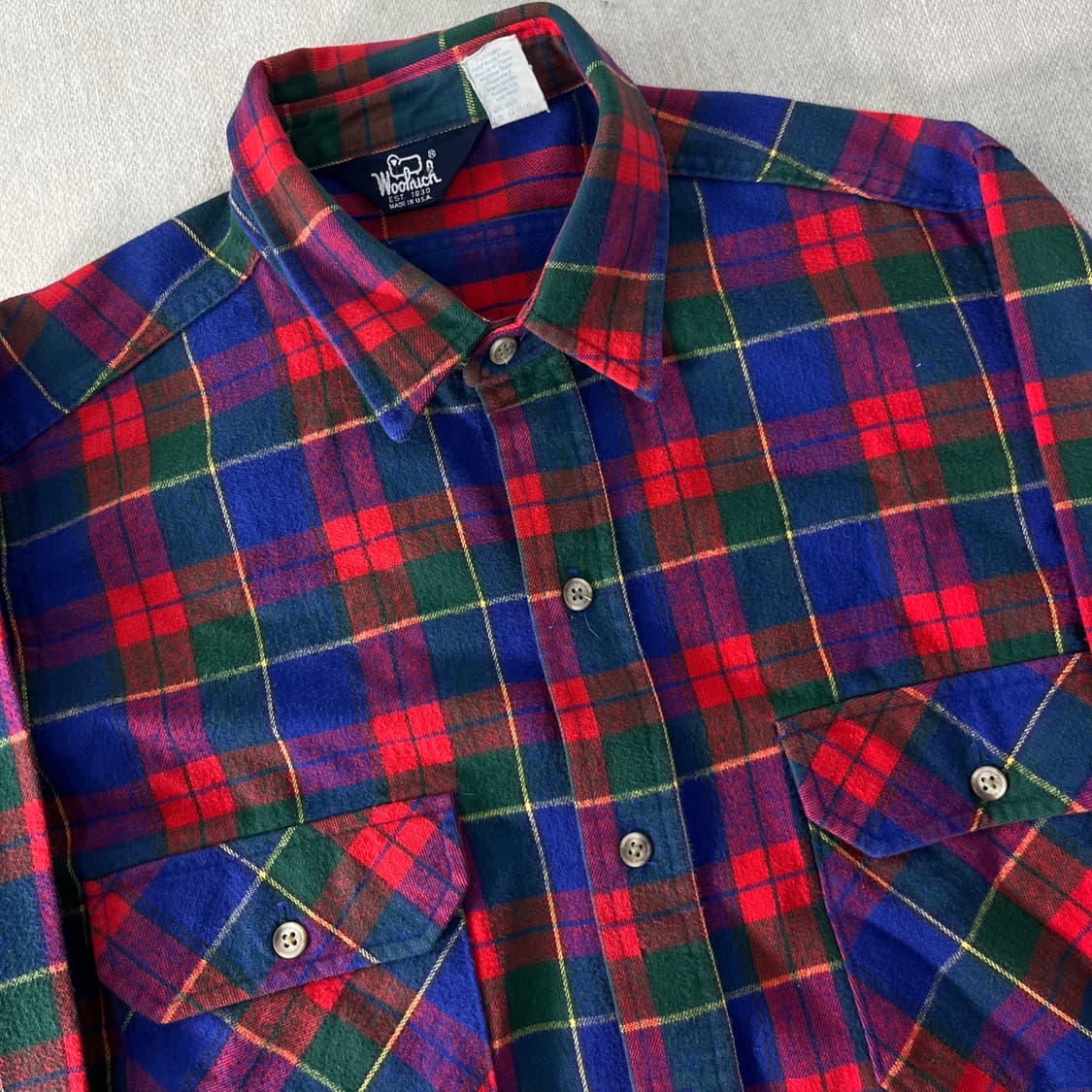 105 울리치 미국판 빈티지 타탄 체크 울셔츠  상품이미지2