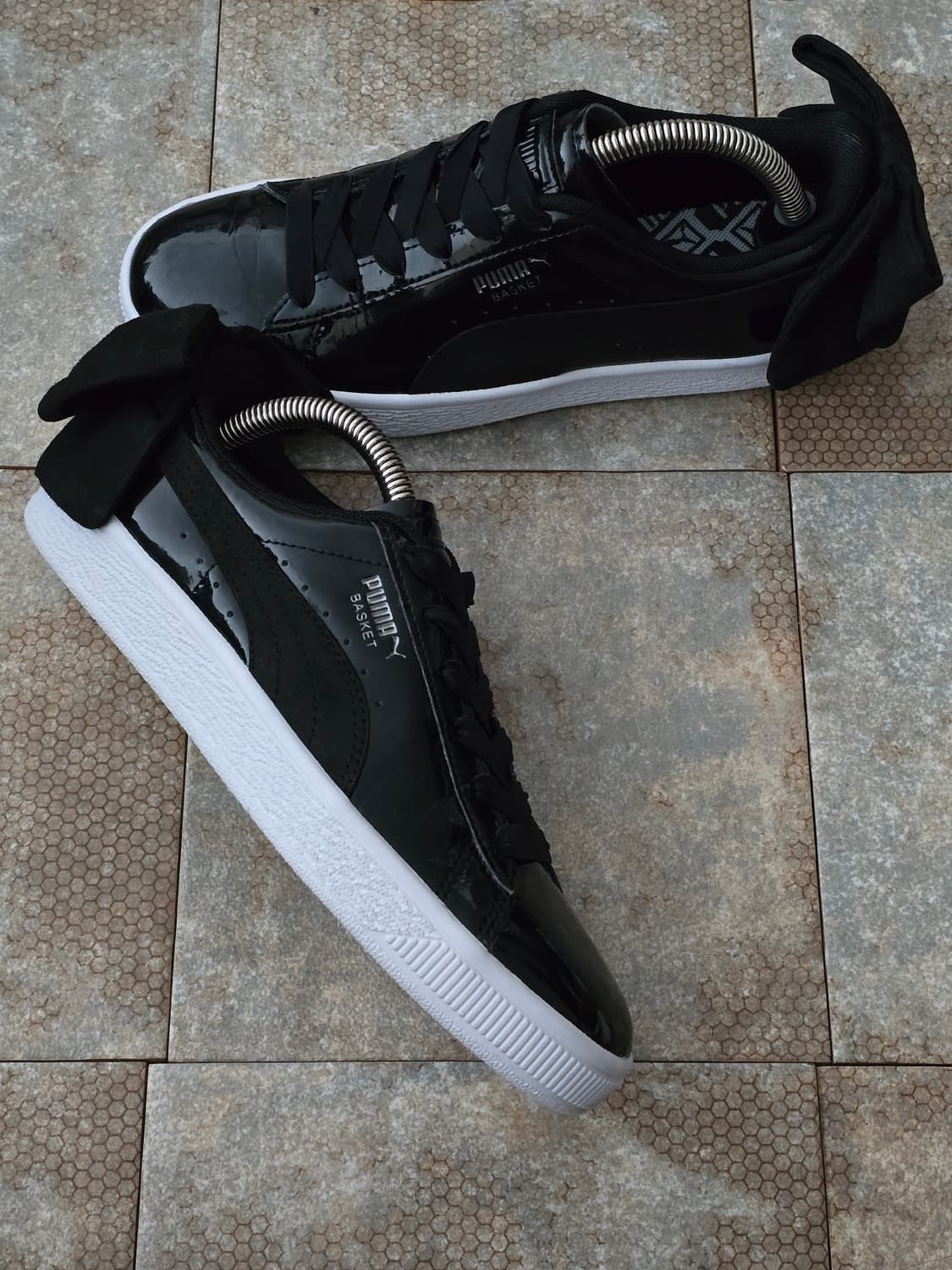 (230)푸마 바스켓 보우 블랙 페이턴트 상품이미지6