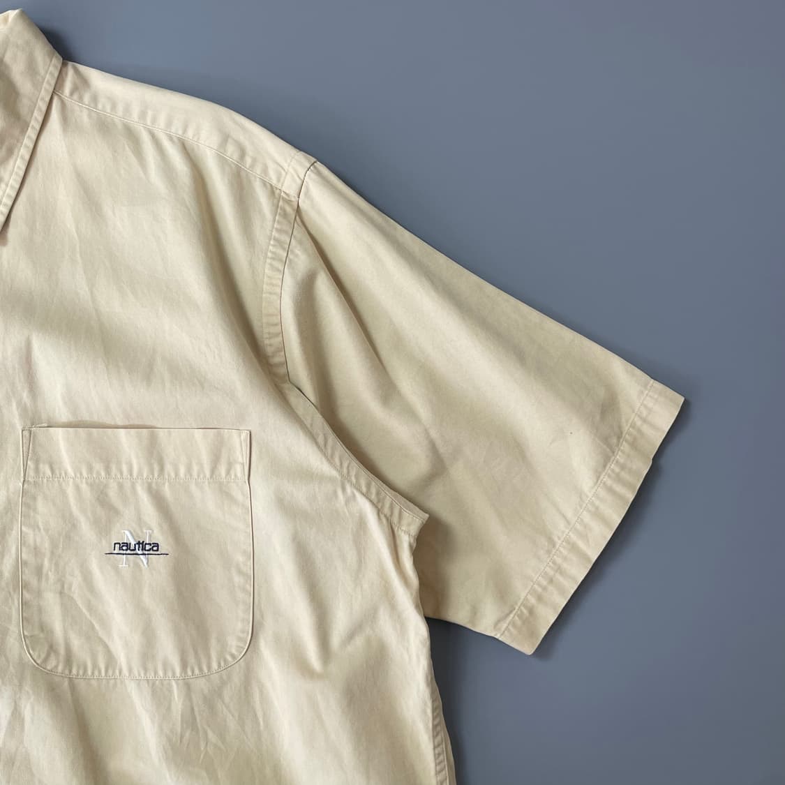 노티카 연노랑 코튼 반팔셔츠 L 상품이미지3