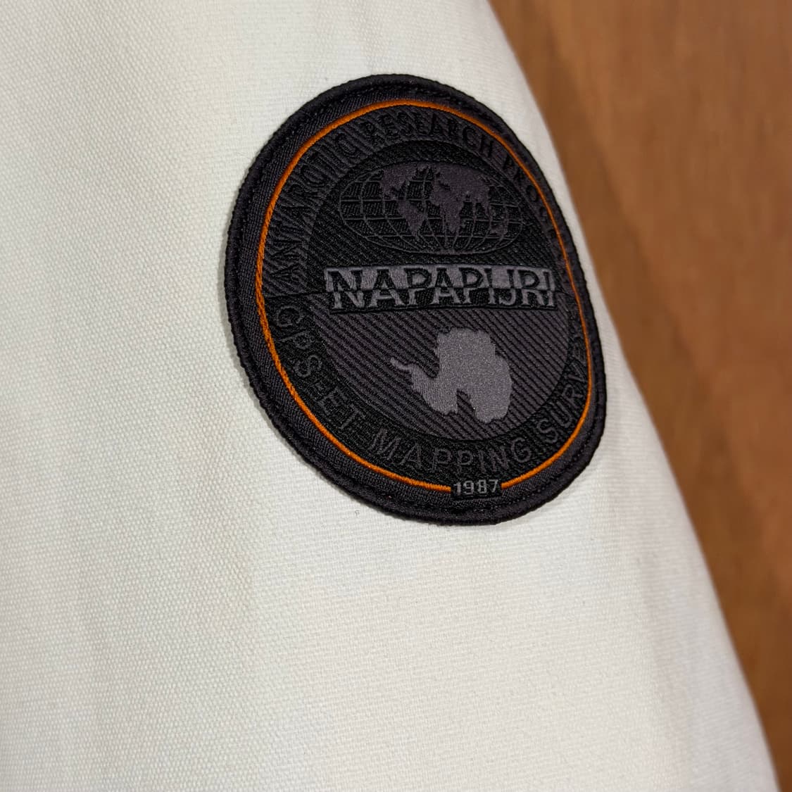 미사용)나파피리 스키 두 화이트 아노락 파카 점퍼 XXL 상품이미지4