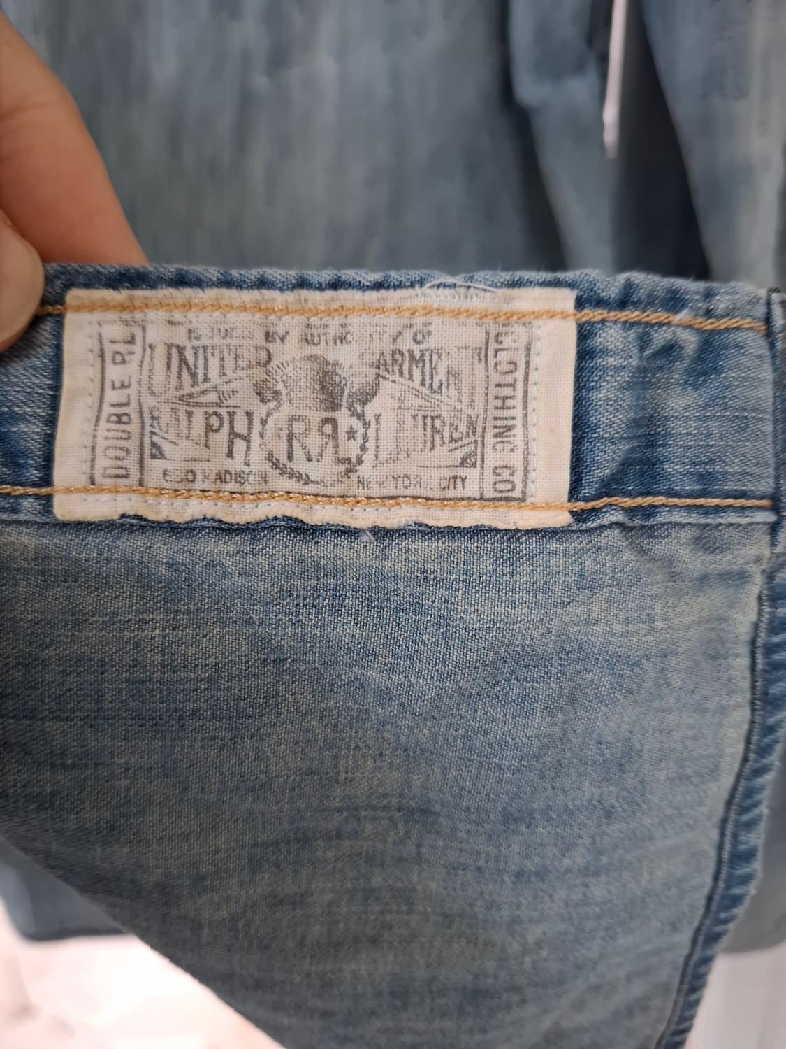 3 더블알엘 우먼스 웨스턴 데님 셔츠 상품이미지6