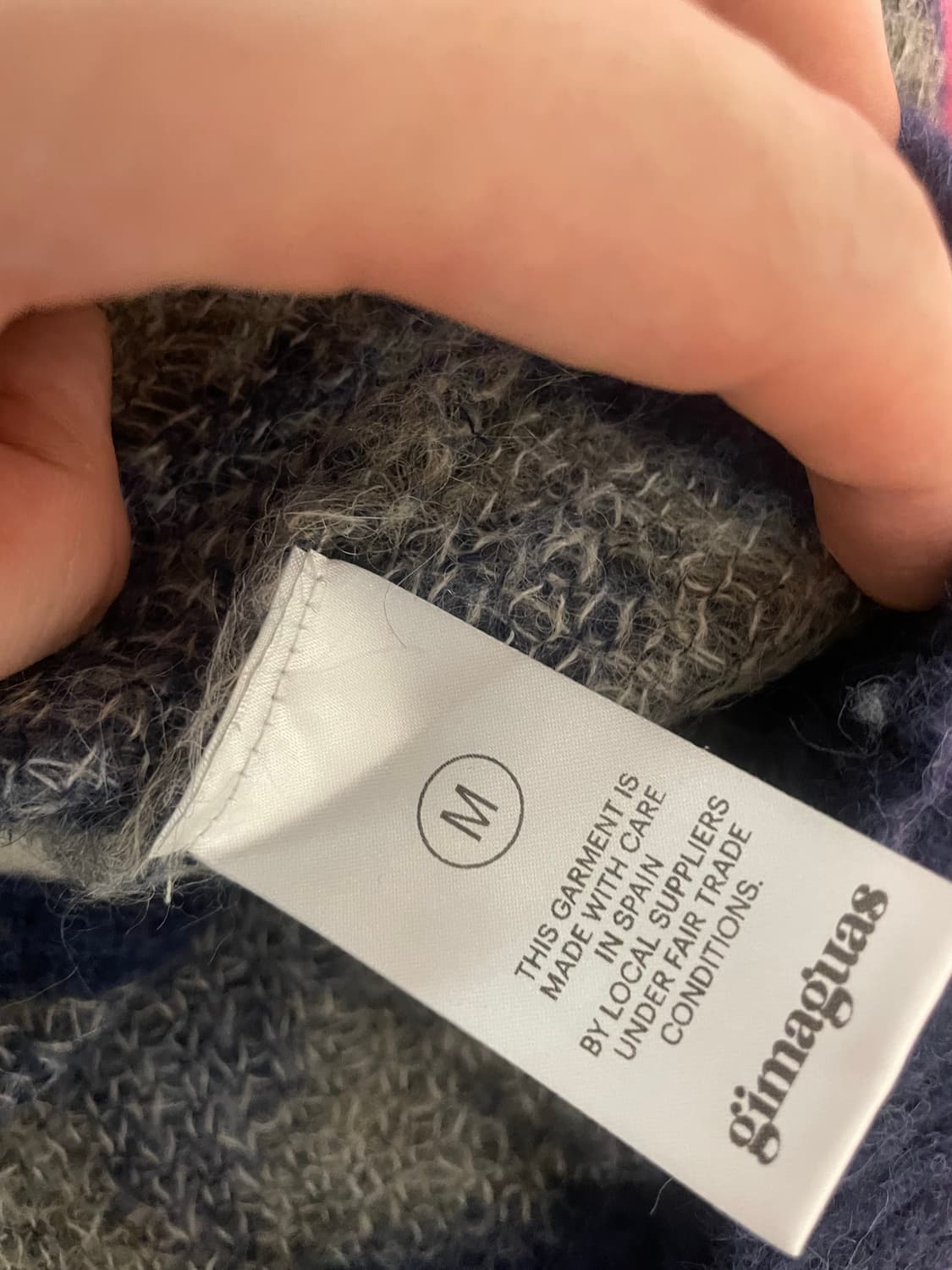 [M]기마구아스 앨리스 아가일 니트집업 상품이미지4