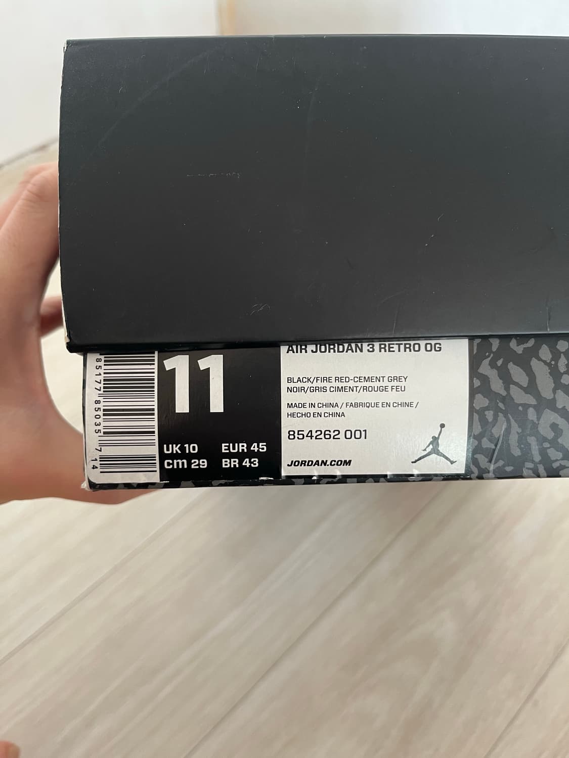 조던3 블랙시멘트 2018 상품이미지5