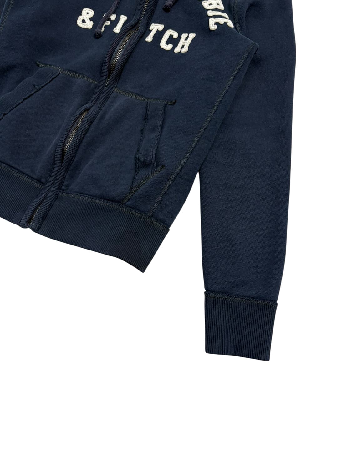 아베크롬비 앤 피치 기모 후드 집업 네이비 상품이미지4