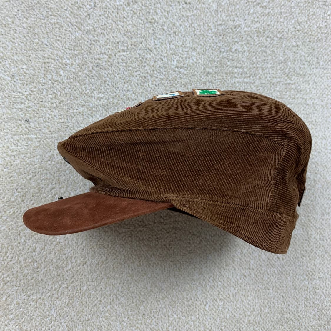 디스퀘어드 패치로고 브라운 코듀로이 헌팅캡 상품이미지5