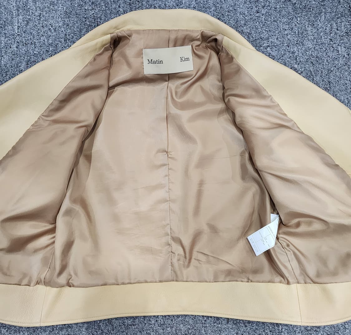 마뗑킴 램스킨 라이더 레더 자켓 양가죽 자켓 M 상품이미지3