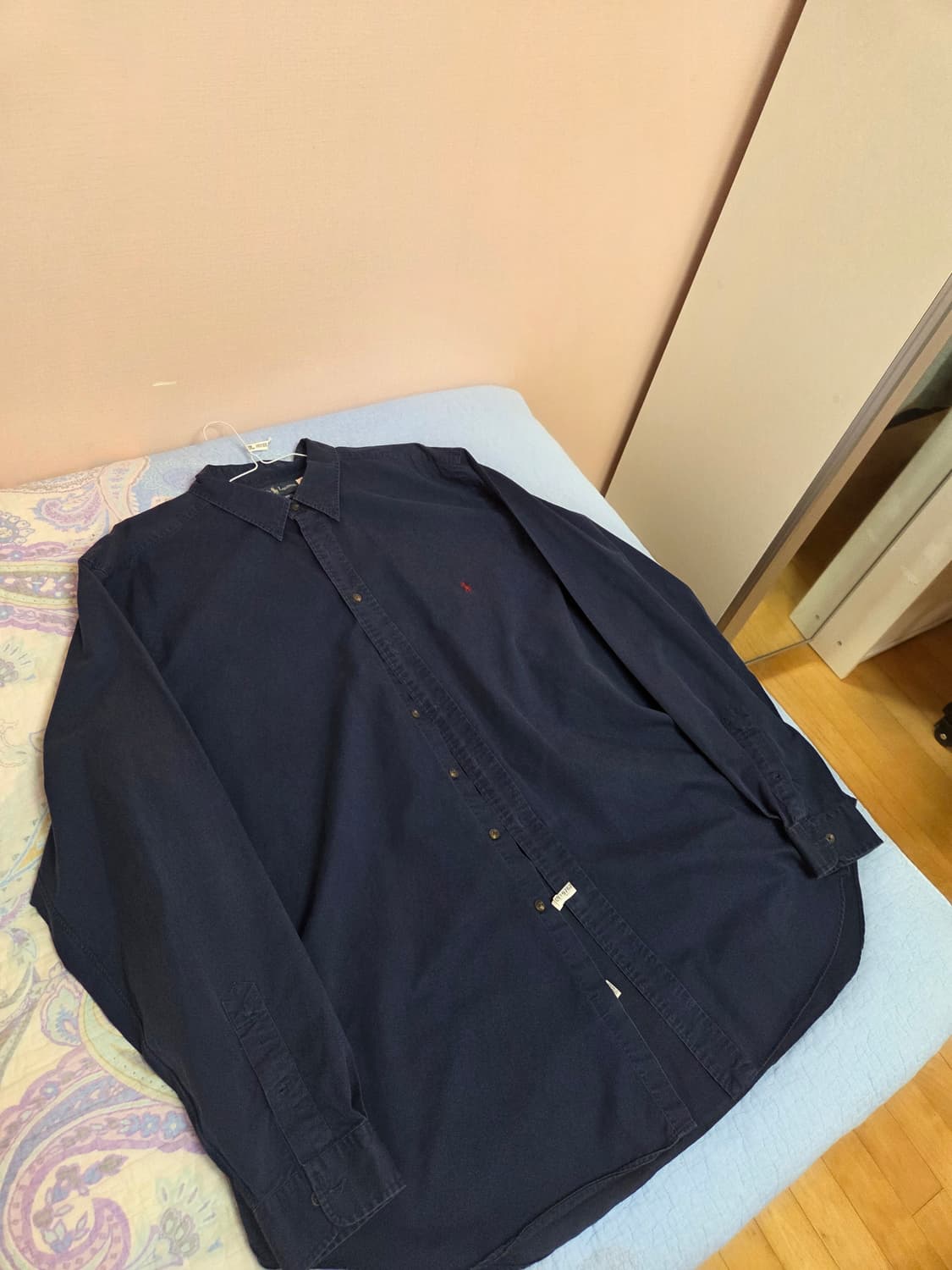 [2XL] 폴로 랄프로렌 오버핏 셔츠 네이비 상품이미지1