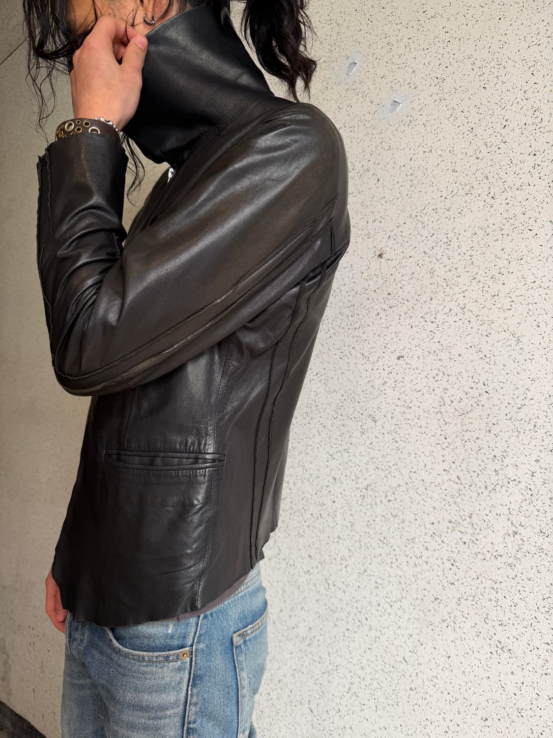 00s paulsmith Cut-Off Lambskin High-Neck 상품이미지5