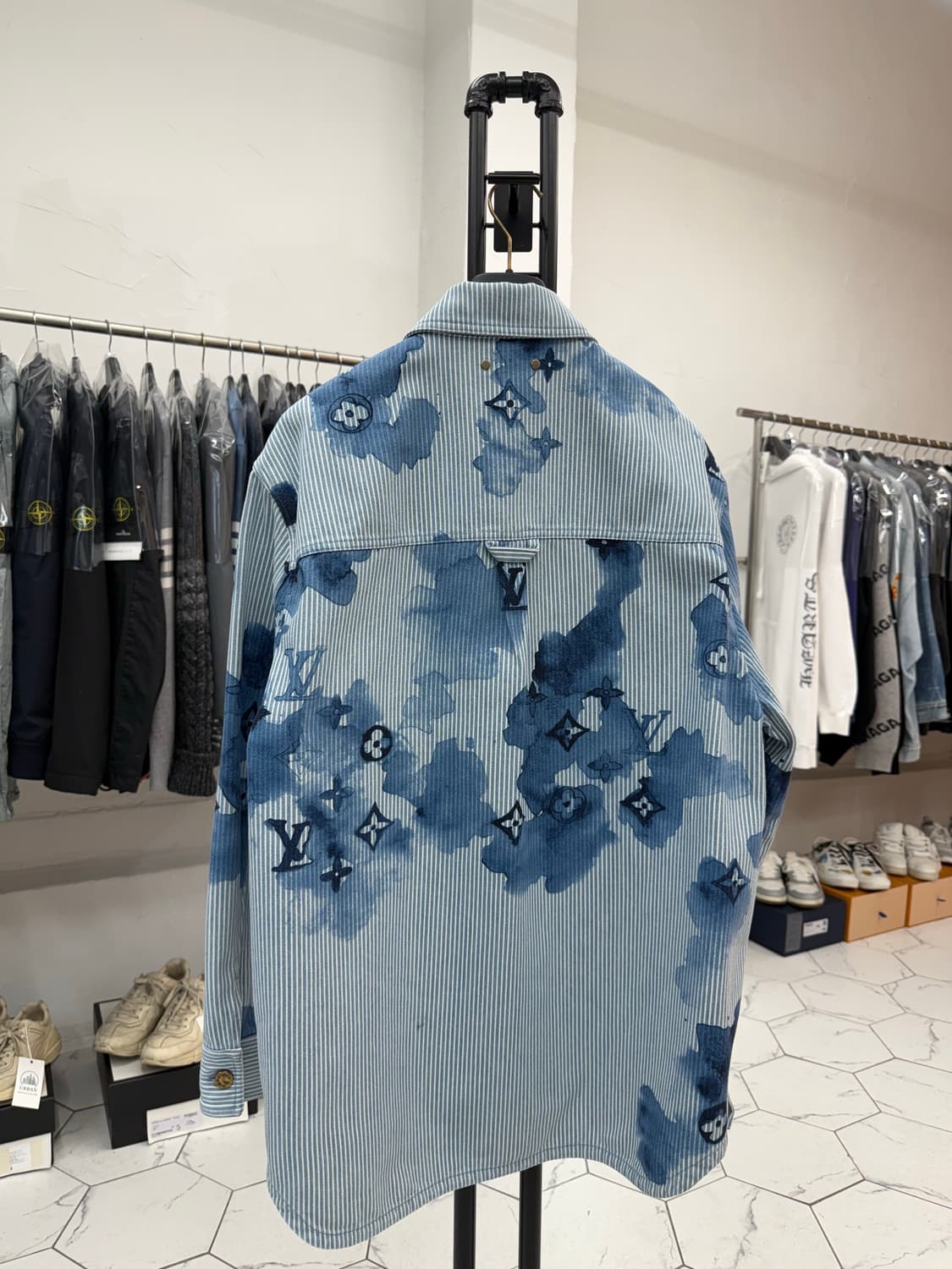 [L] 루이비통 워터컬러 데님 셔츠 자켓 상품이미지2