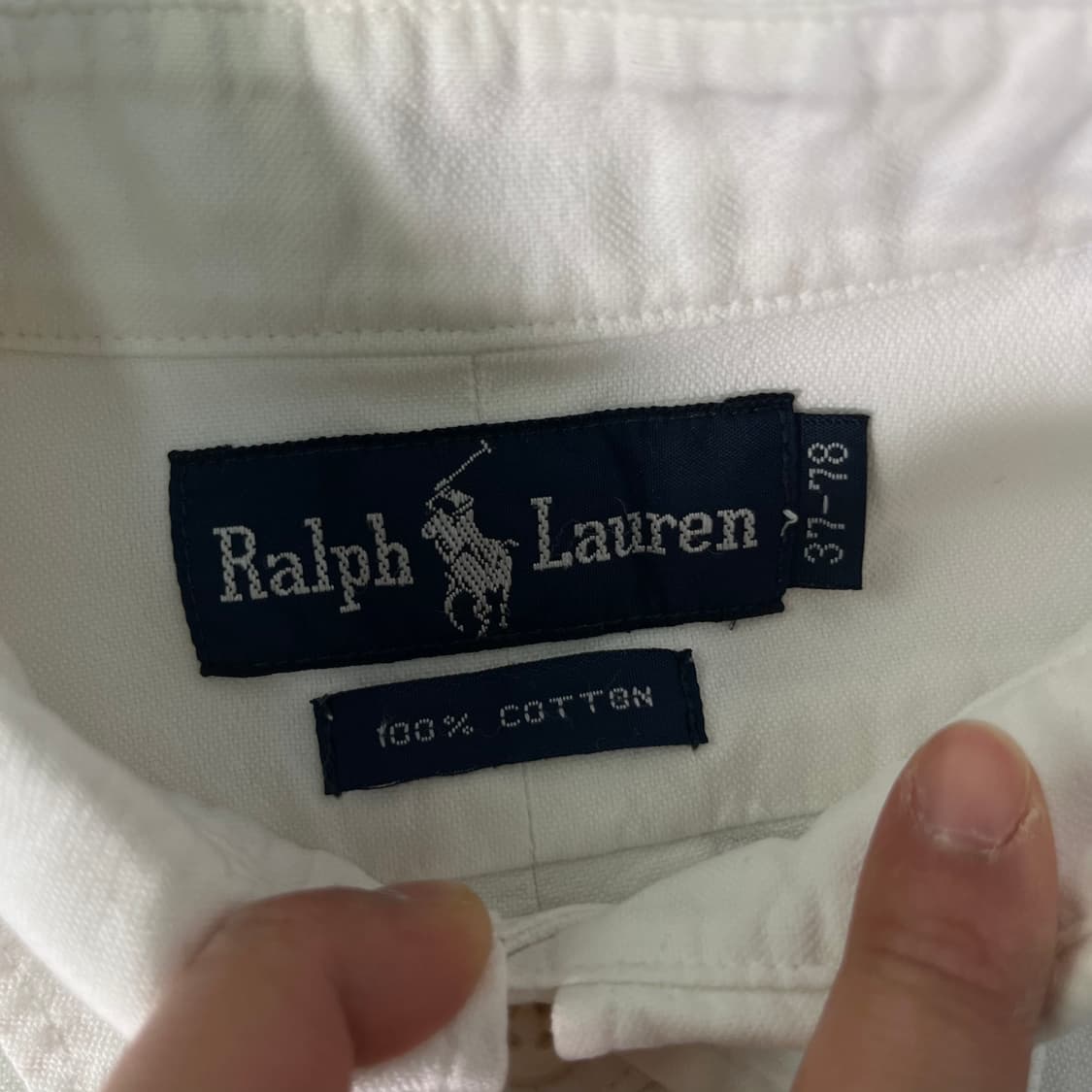 100 폴로랄프로렌 화이트 코튼 셔츠 상품이미지3