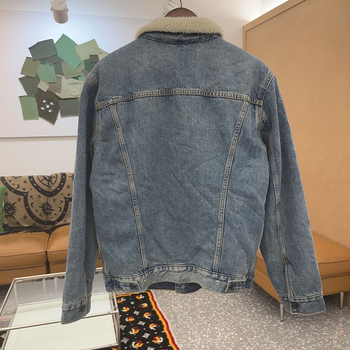 리바이스 양털 쉐르파 트러커 빈티지 데님자켓 M C07638 상품이미지4