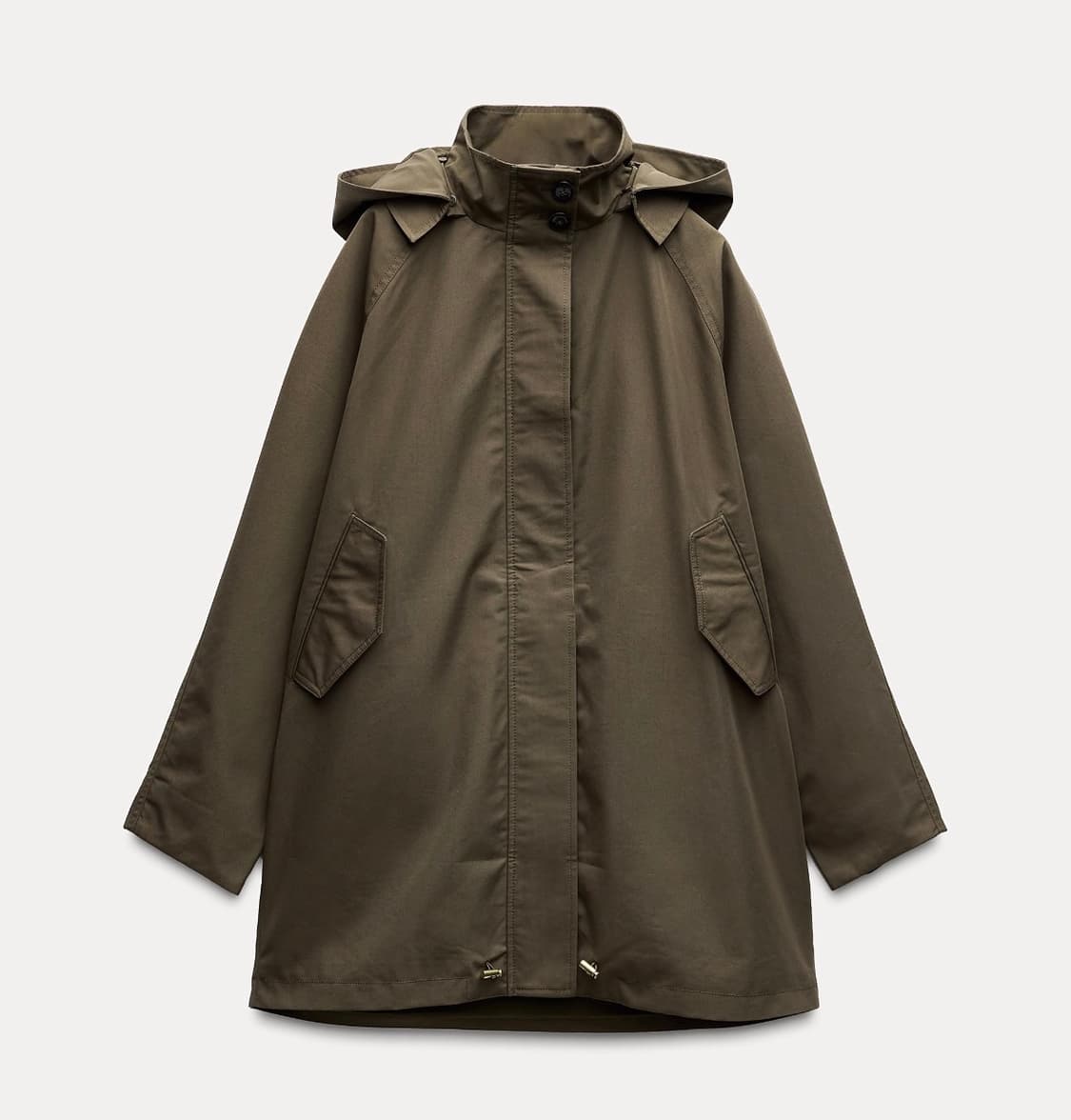 자라 워터 리펠런트 후드 트렌치 코트 상품이미지1