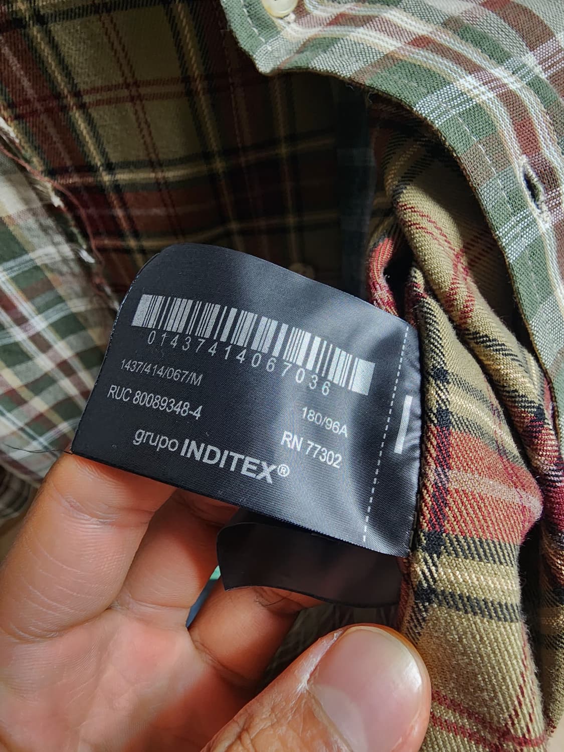 자라 x 엔더슨벨 체크셔츠 (M) 상품이미지3