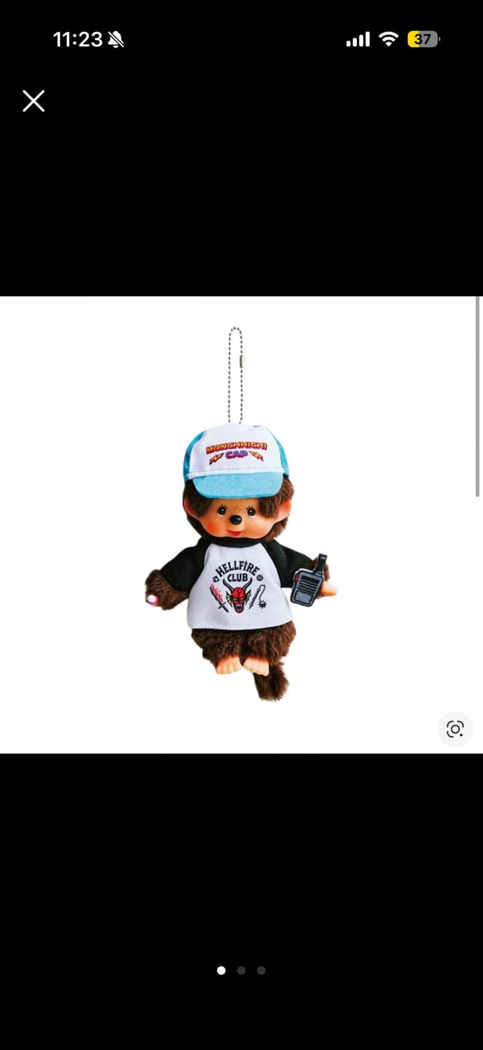 몬치치 x 기묘한 이야기 헬파이어 클럽 키체인 상품이미지1