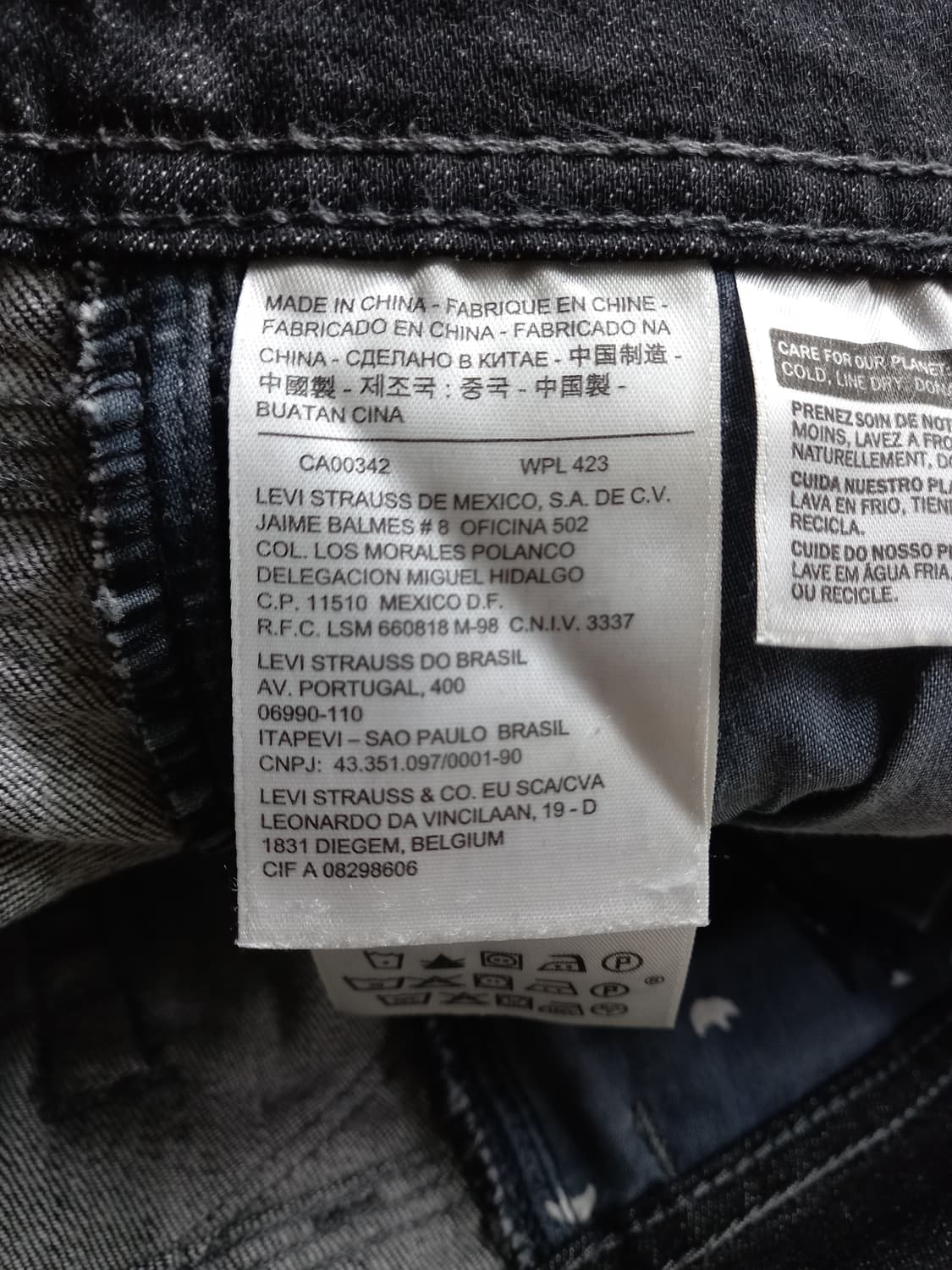 25 리바이스 Demi Curve 워싱 스판스키니 블랙 25-285 상품이미지7