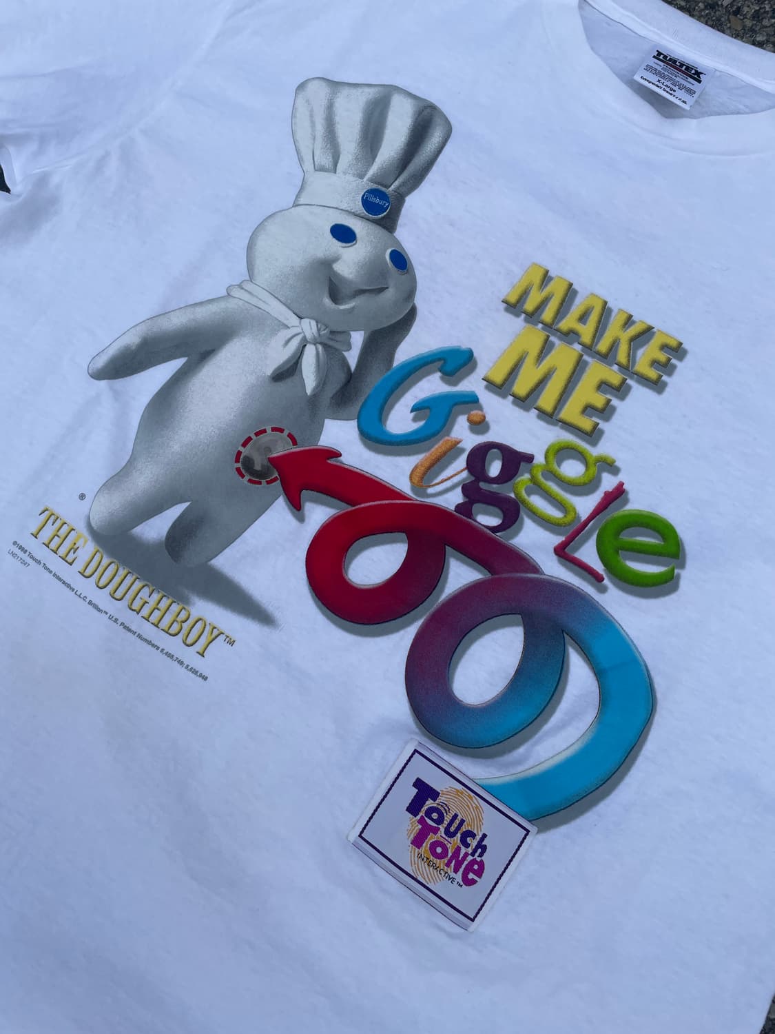 데드스탁)90s Dough boy Talking Promo T-shirt 상품이미지7