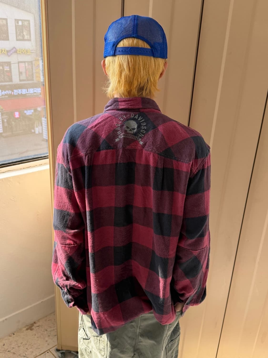 할리데이비슨 긴팔 체크 셔츠 상품이미지4