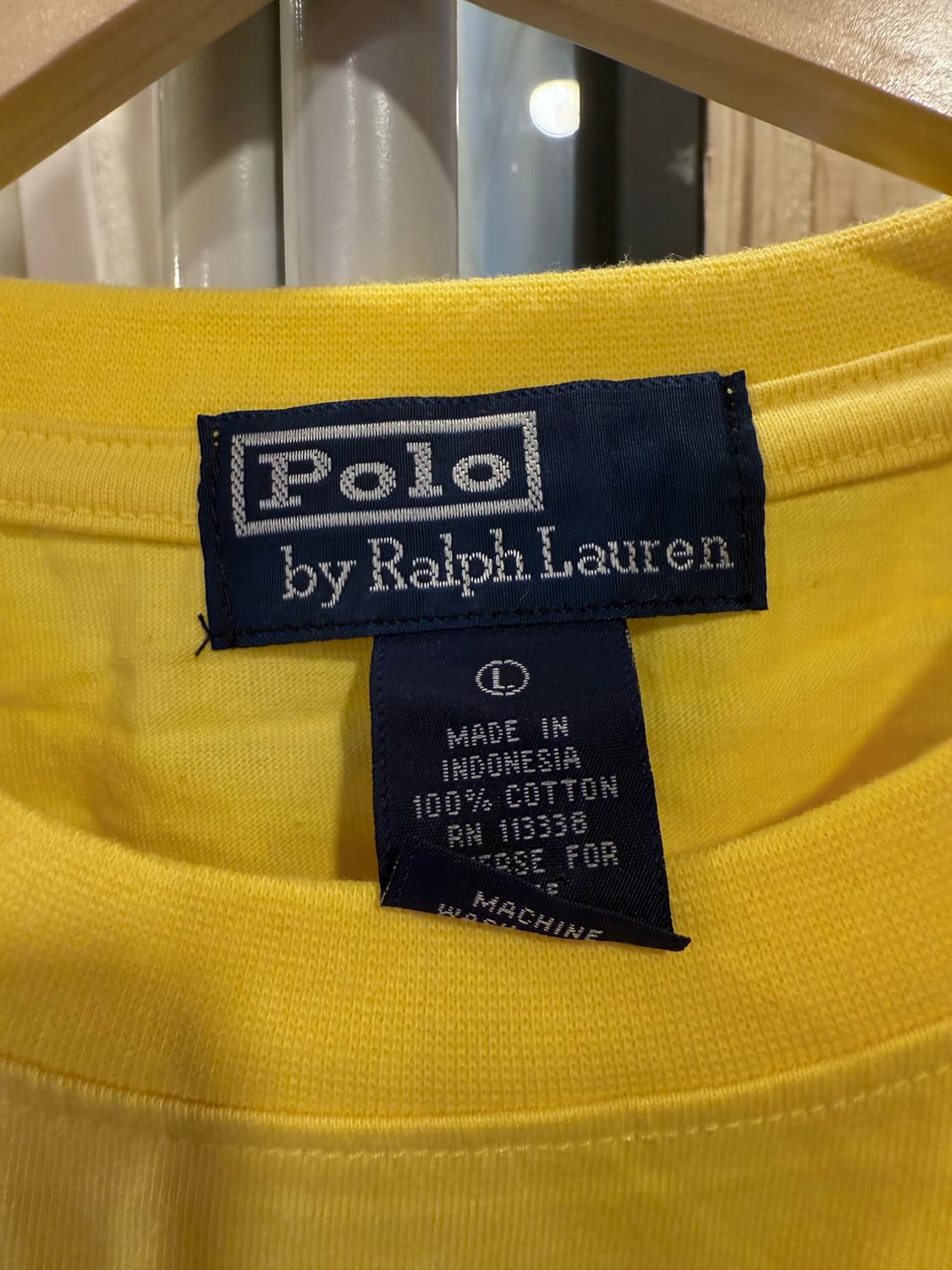 폴로 랄프로렌 블루포니 옐로우 크롭 티셔츠 상품이미지2